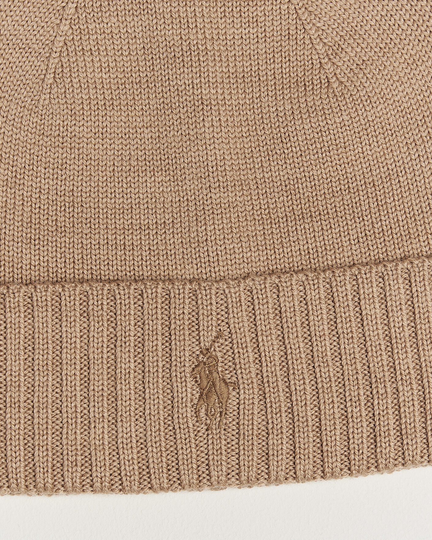 Heren | Mutsen | Polo Ralph Lauren | Merino Beanie Camel Melange