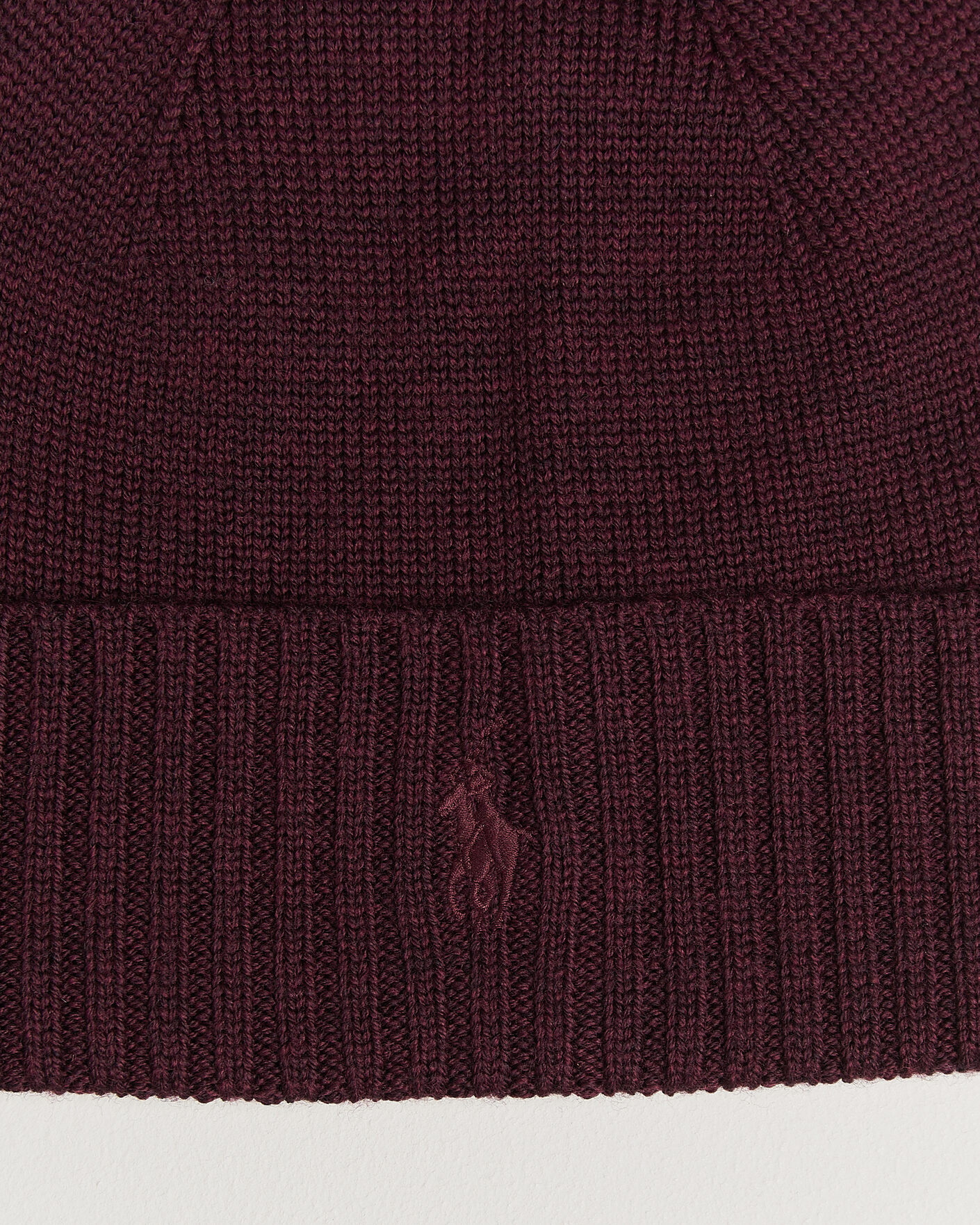 Heren | Mutsen | Polo Ralph Lauren | Merino Beanie Merlot Wine Heather