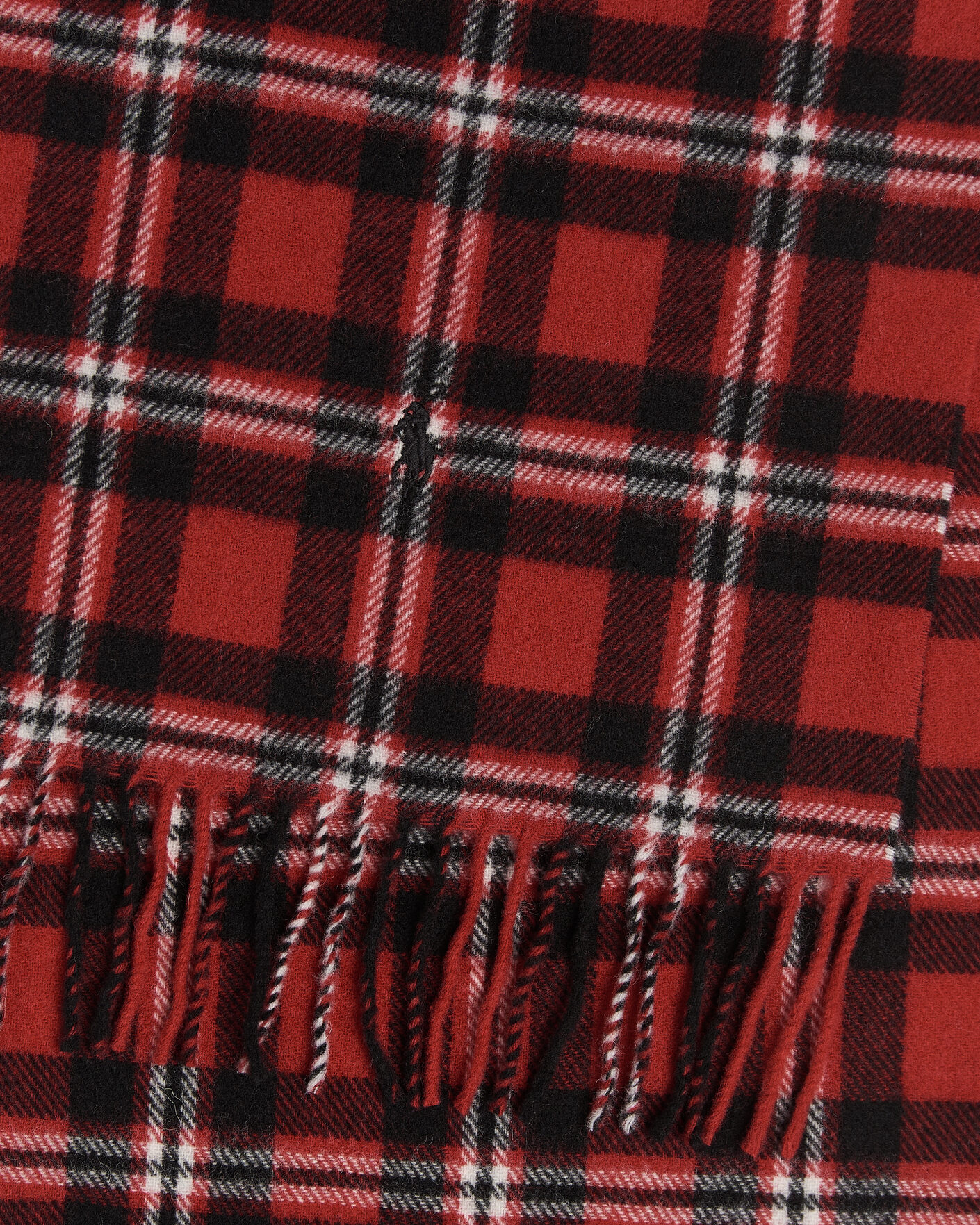 Heren | Sjaals | Polo Ralph Lauren | Classic Wool Scarf Red/Black