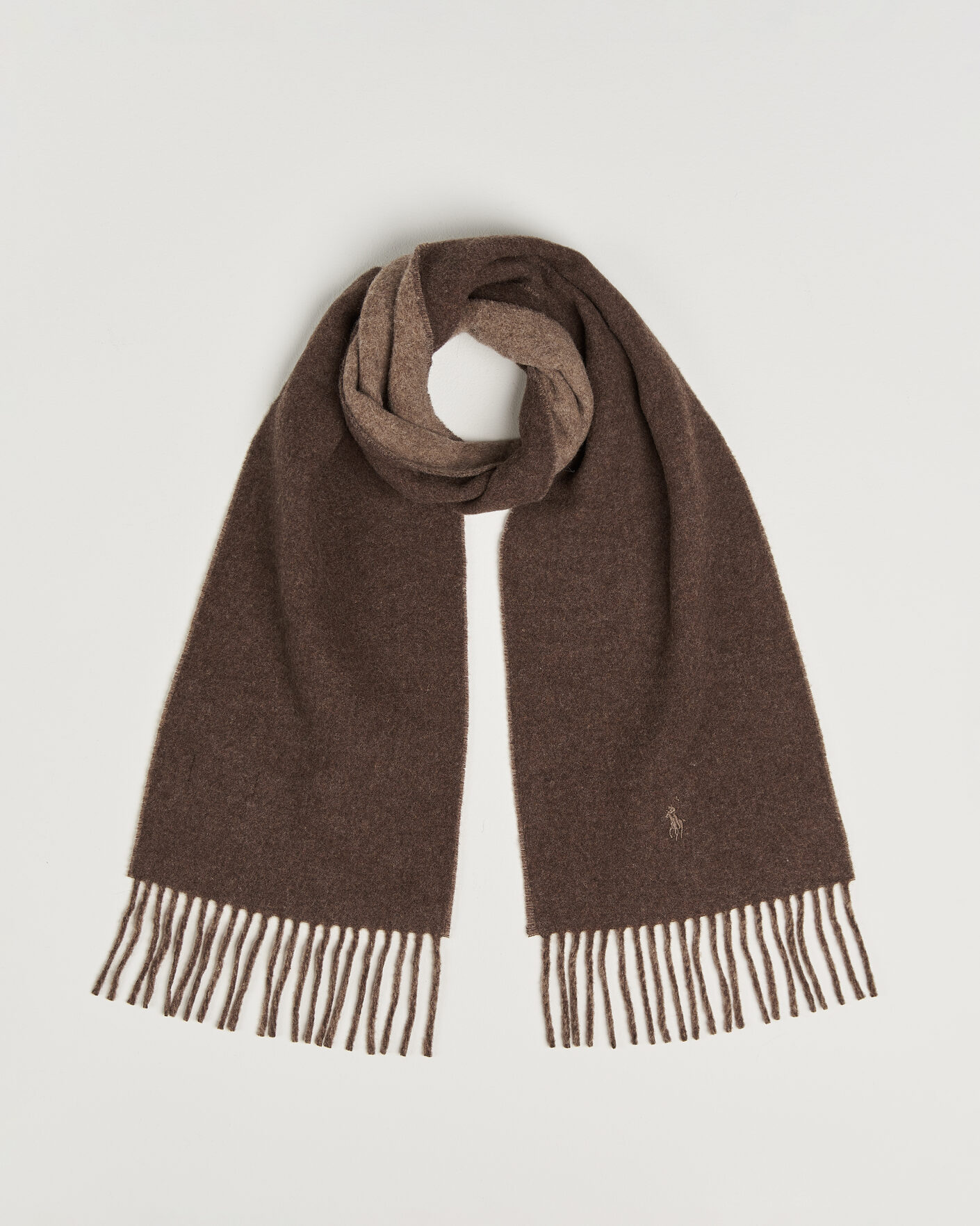Heren | Sjaals | Polo Ralph Lauren | Reversible Wool Scarf Nutmeg/Brown