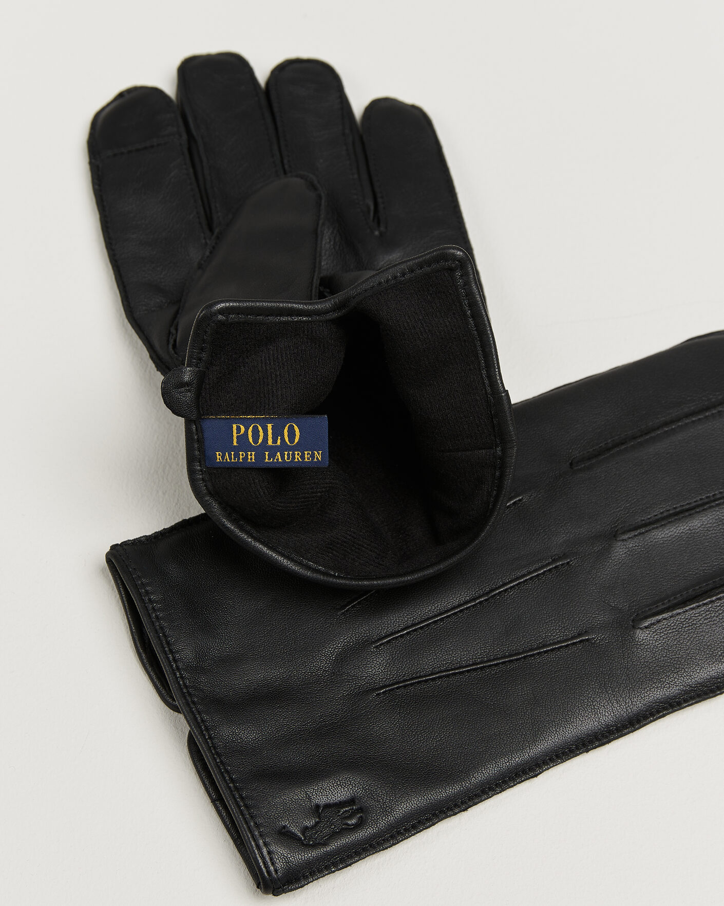 Heren | Handschoenen | Polo Ralph Lauren | Water-Repellent Leather Gloves Black