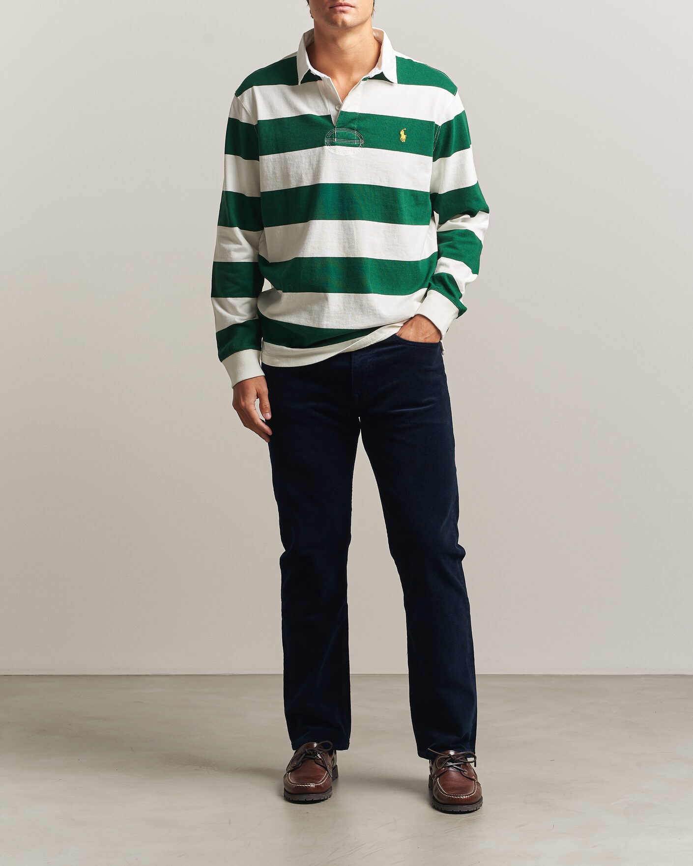 Heren | Broeken | Polo Ralph Lauren | Stretch Corduroy Straight Fit Pants Aviator Navy