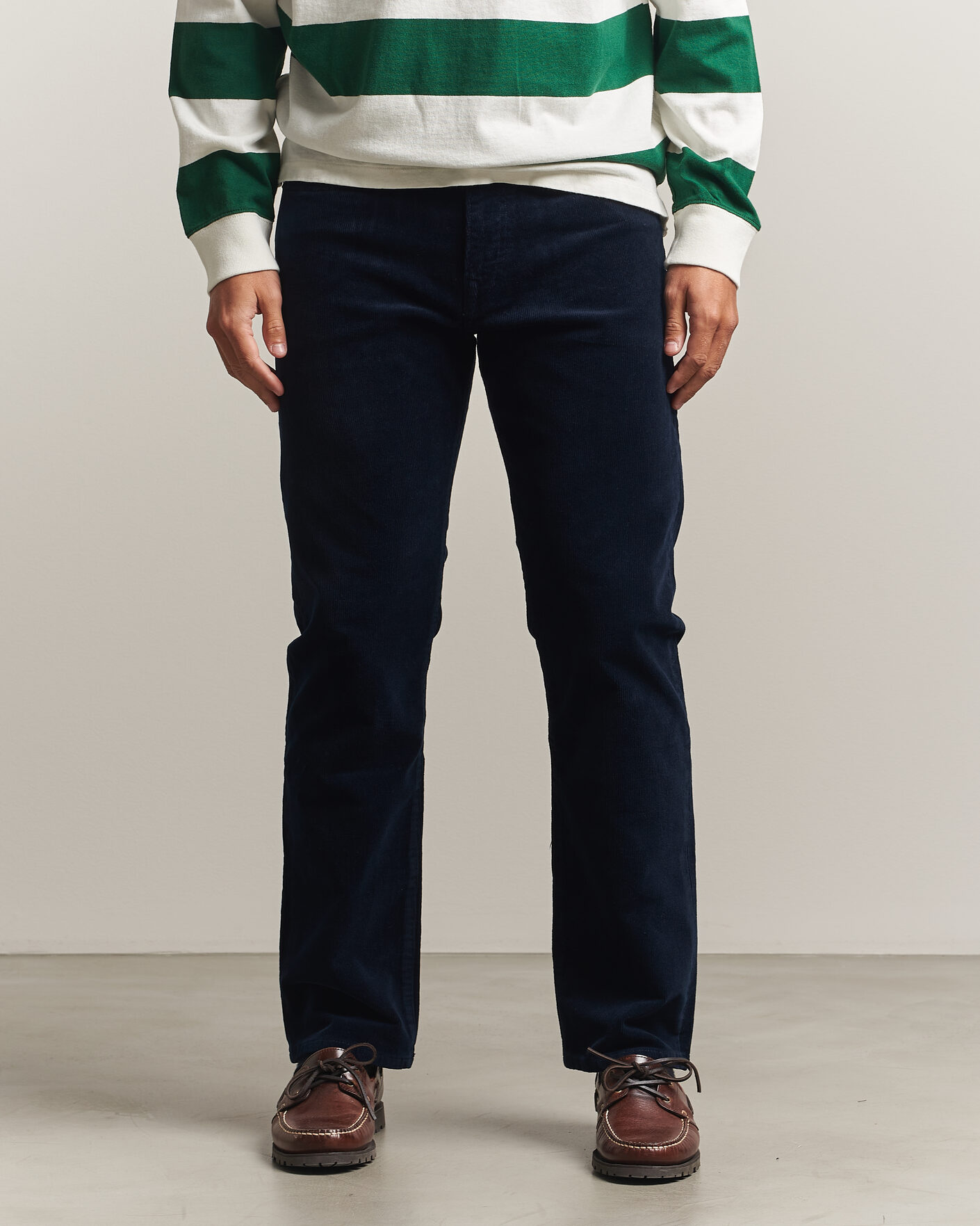 Heren | Broeken | Polo Ralph Lauren | Stretch Corduroy Straight Fit Pants Aviator Navy