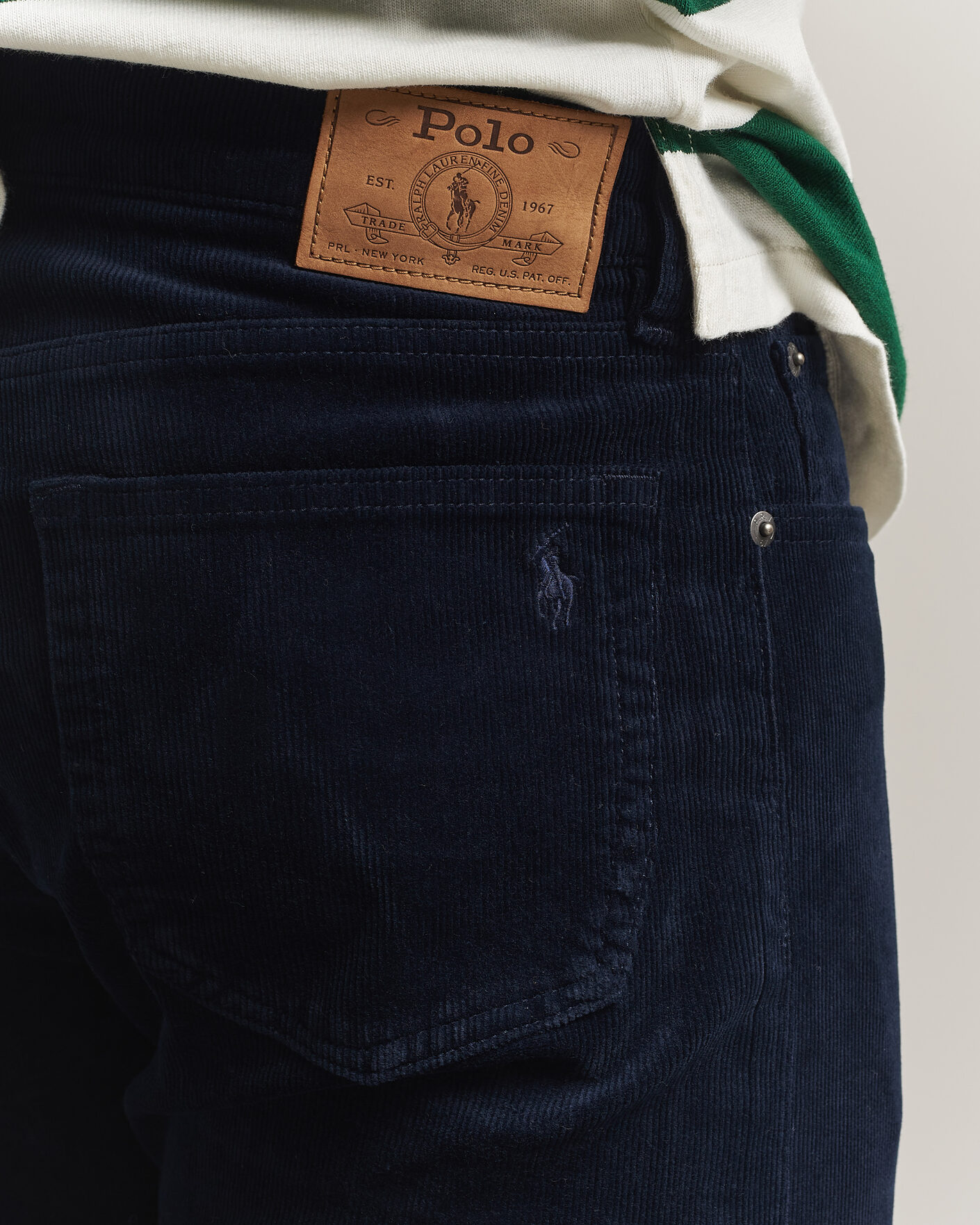 Heren | Broeken | Polo Ralph Lauren | Stretch Corduroy Straight Fit Pants Aviator Navy