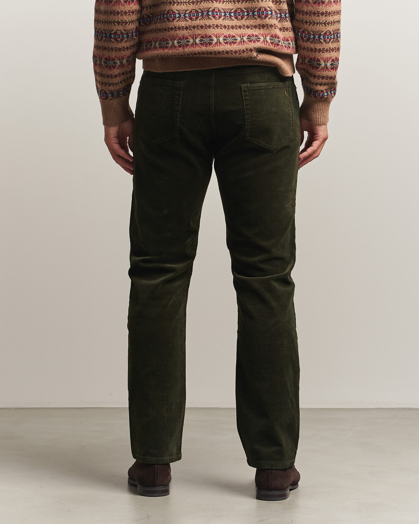 Heren | Broeken | Polo Ralph Lauren | Stretch Corduroy Straight Fit Pants Estate Olive