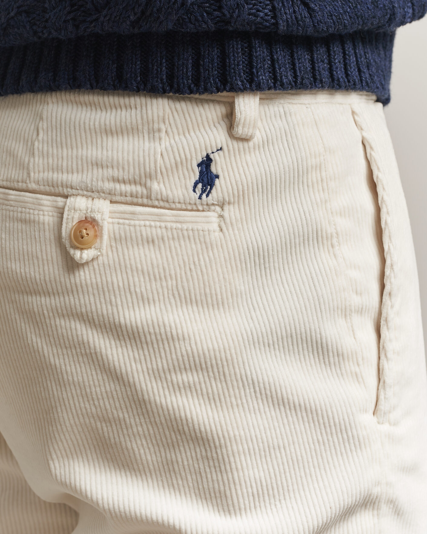 Heren | Broeken | Polo Ralph Lauren | Bedford Corduroy 5-Pocket Pants Warm White