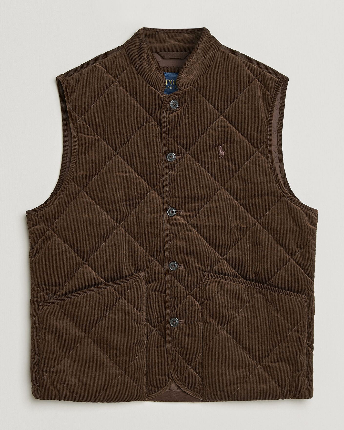 Heren | Gilets | Polo Ralph Lauren | Quilted Corduroy Vest Cooper Brown