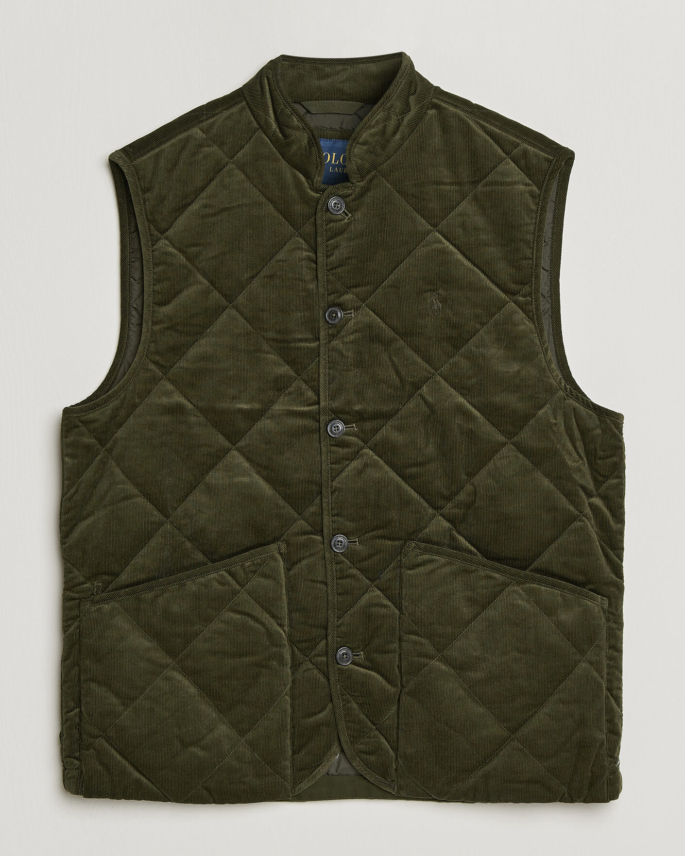 Heren | Gilets | Polo Ralph Lauren | Quilted Corduroy Vest Company Olive