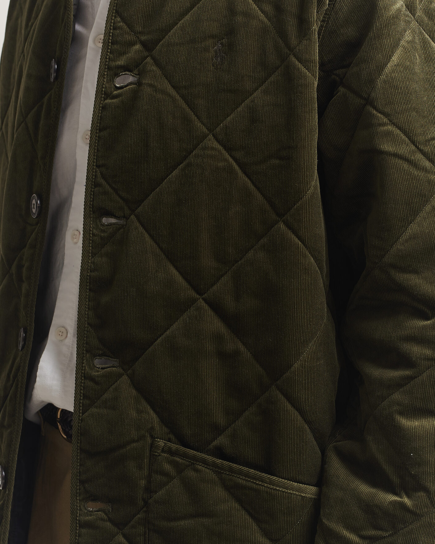 Heren | Jassen | Polo Ralph Lauren | Quilted Corduroy Car Coat Company Olive