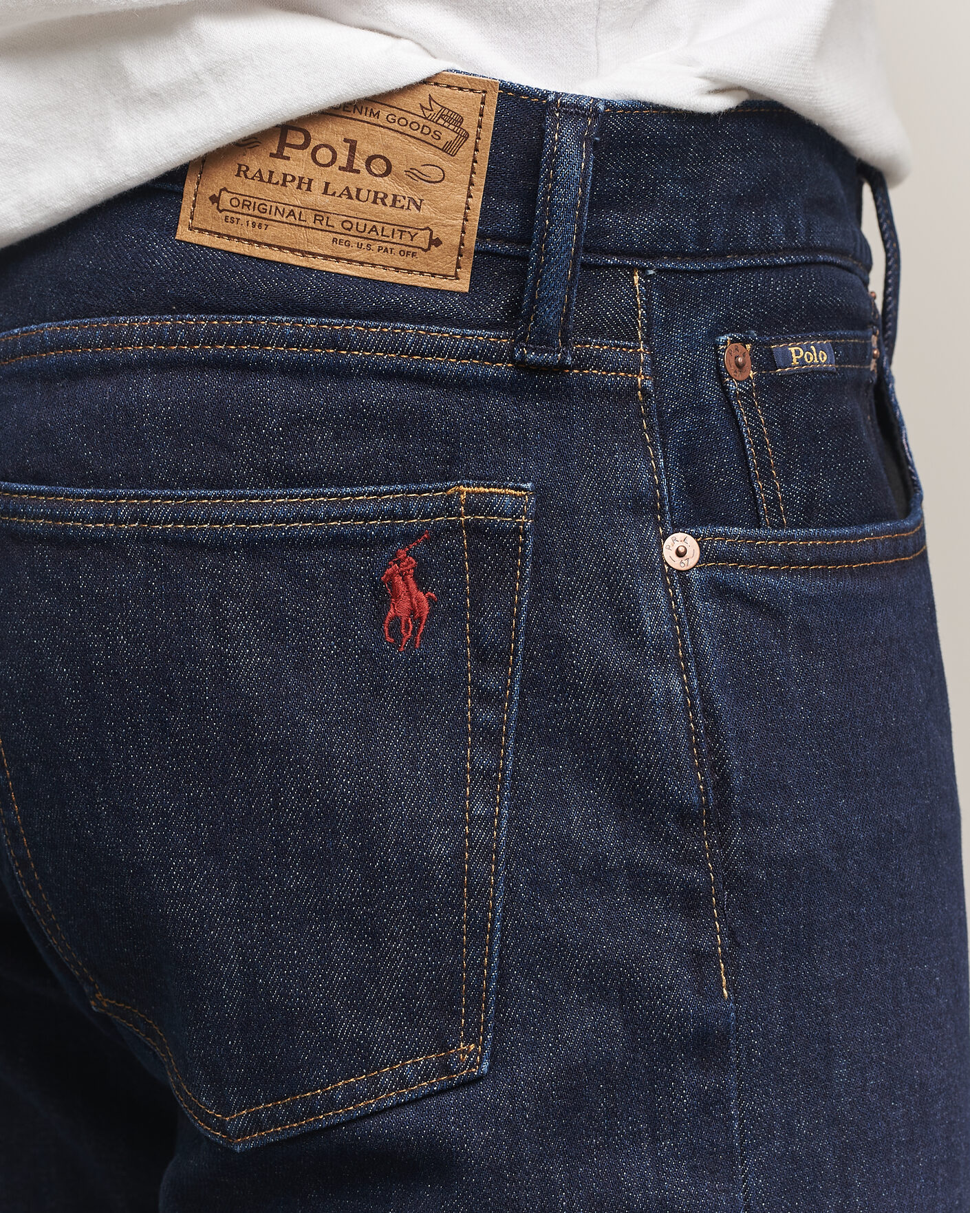 Heren | Jeans | Polo Ralph Lauren | Straight Fit Brushed Denim Jeans Westmorely