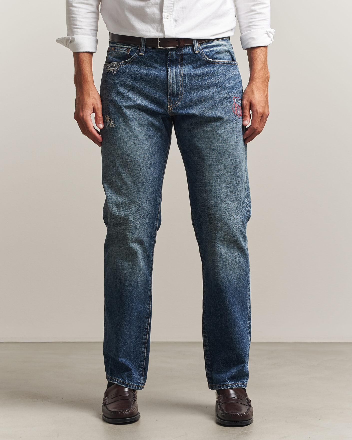 Heren | Jeans | Polo Ralph Lauren | Straight Fit Rigid Denim Jeans Rhinebeck
