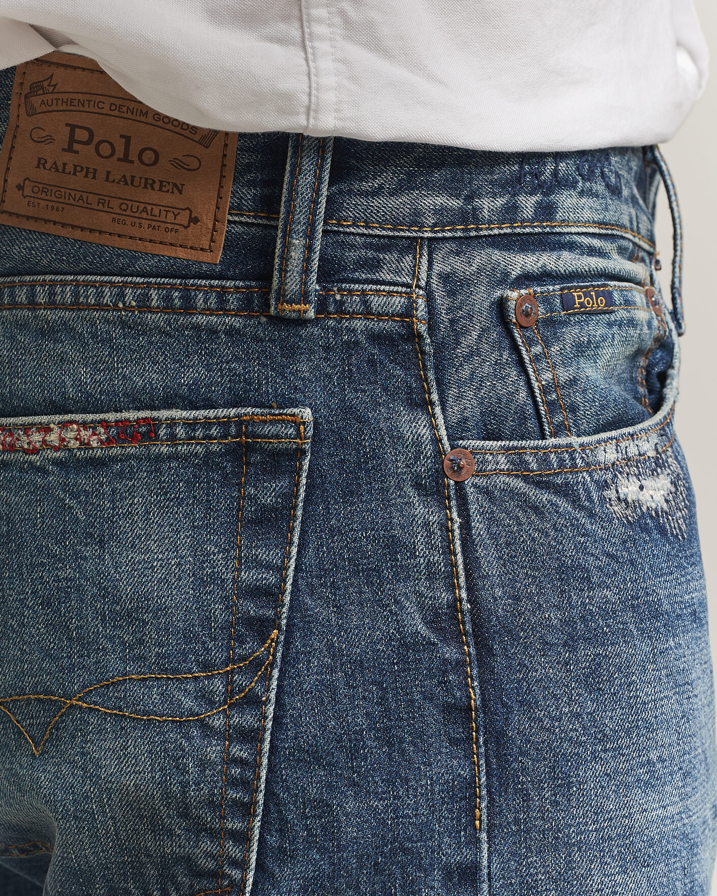 Heren | Jeans | Polo Ralph Lauren | Straight Fit Rigid Denim Jeans Rhinebeck