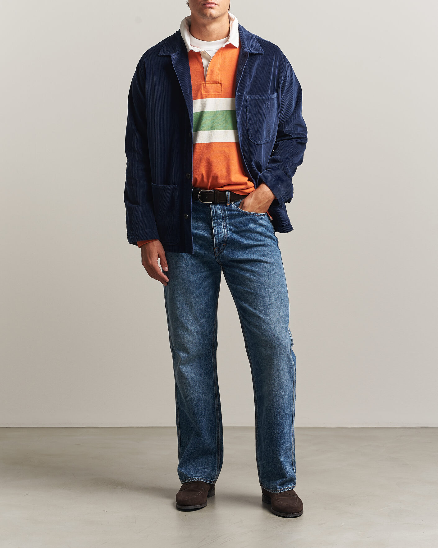 Heren | Overhemden | Polo Ralph Lauren | Corduroy Overshirt Newport Navy