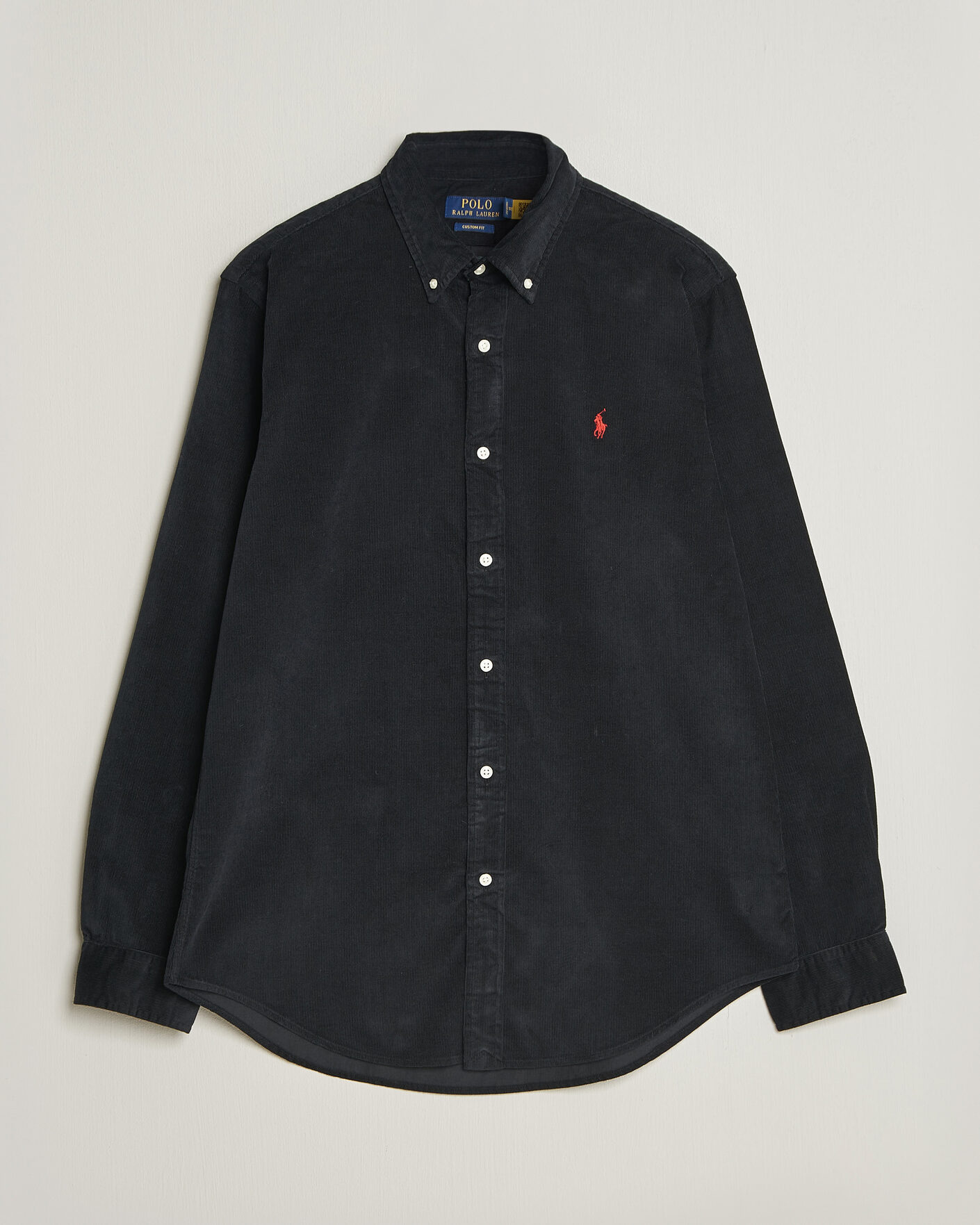 Heren | Overhemden | Polo Ralph Lauren | Custom Fit BD Corduroy Shirt Polo Black