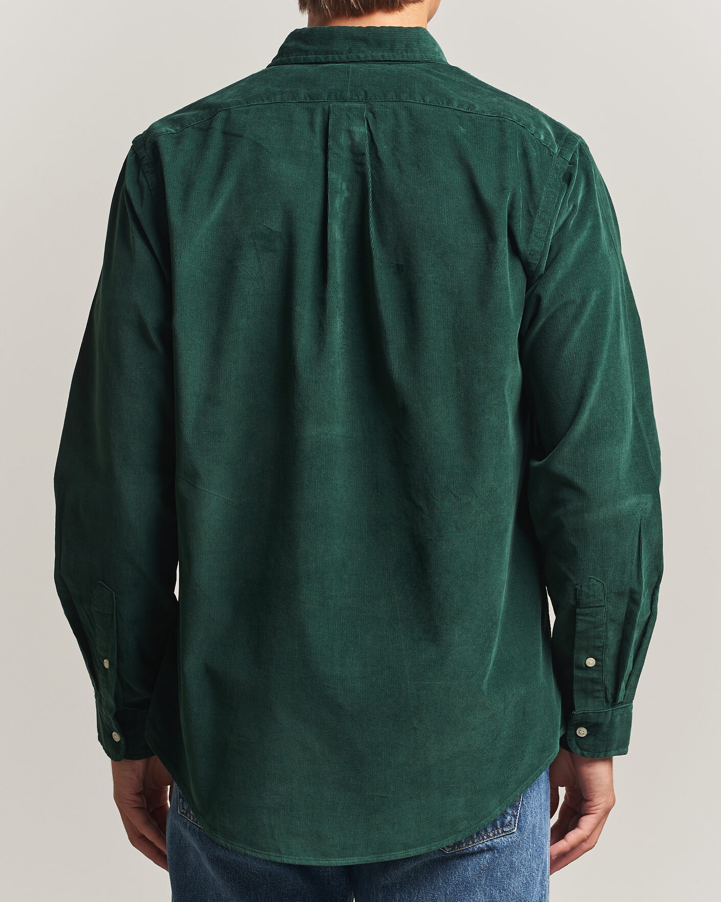 Heren | Overhemden | Polo Ralph Lauren | Custom Fit BD Corduroy Shirt Moss Agate