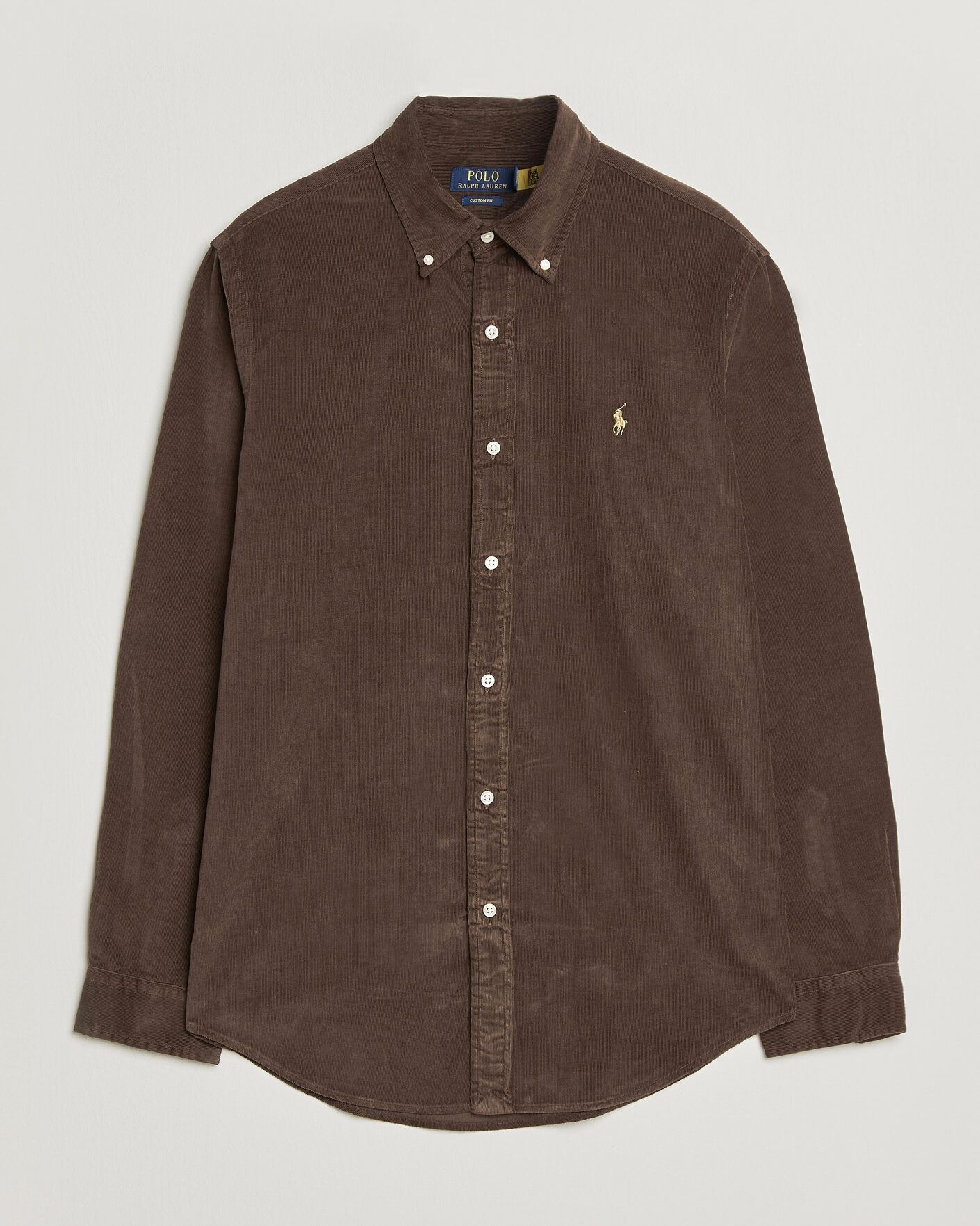 Heren | Overhemden | Polo Ralph Lauren | Custom Fit BD Corduroy Shirt Nutmeg Brown