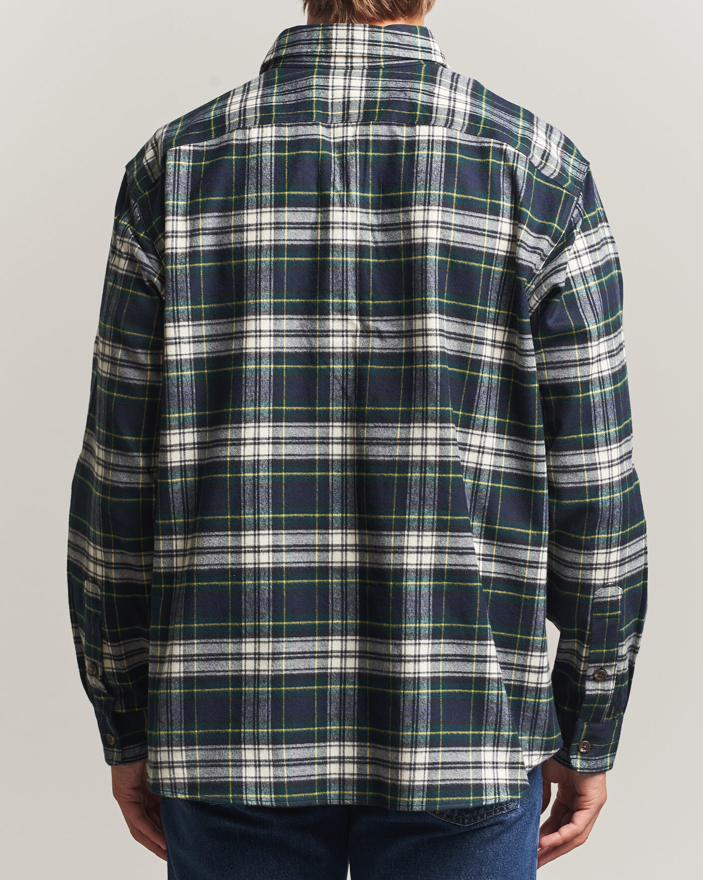 Heren | Overhemden | Polo Ralph Lauren | Classic Fit Shaggy Flannel Shirt Navy Green