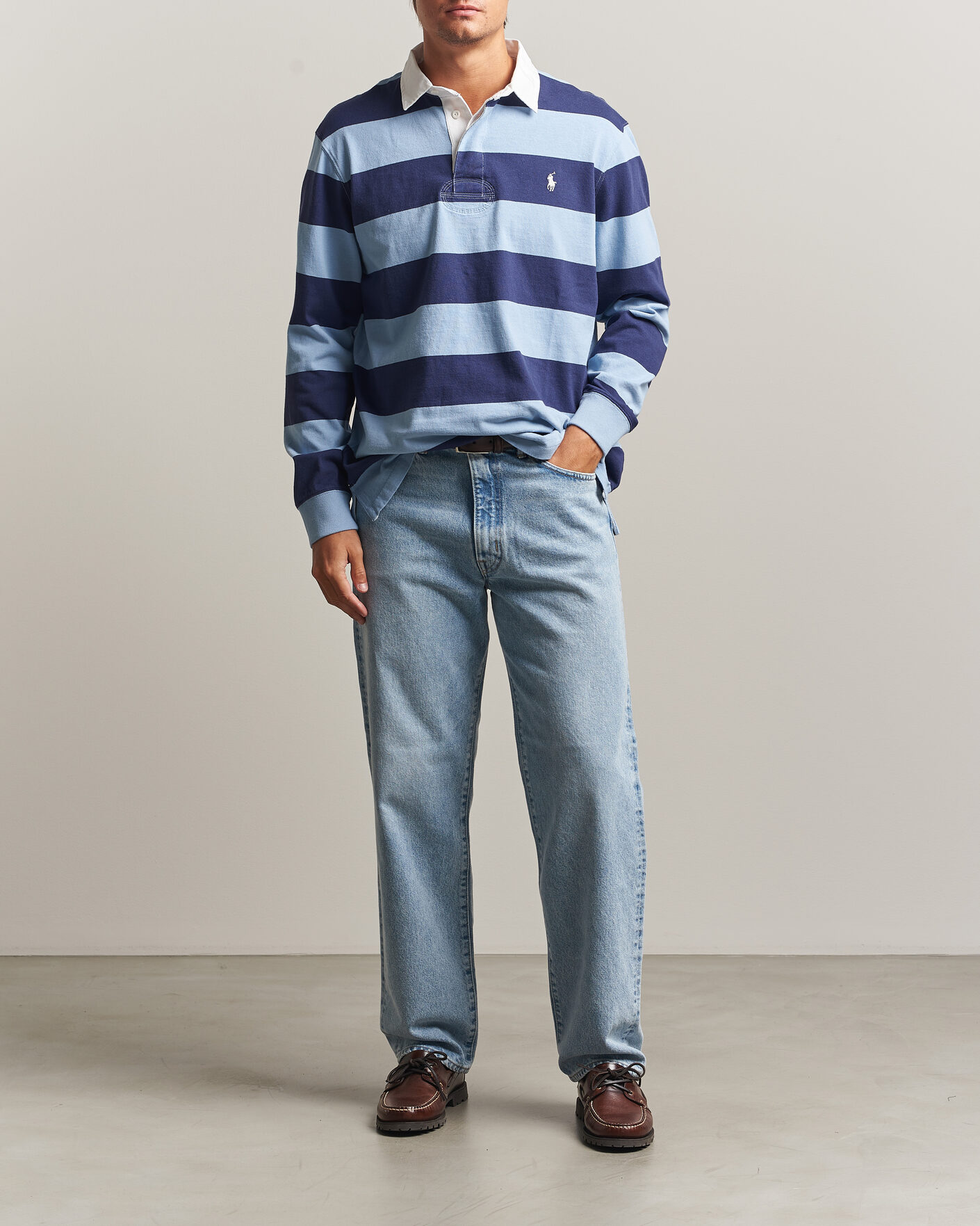 Heren | Truien | Polo Ralph Lauren | Striped Jersey Rugger Blue/Navy