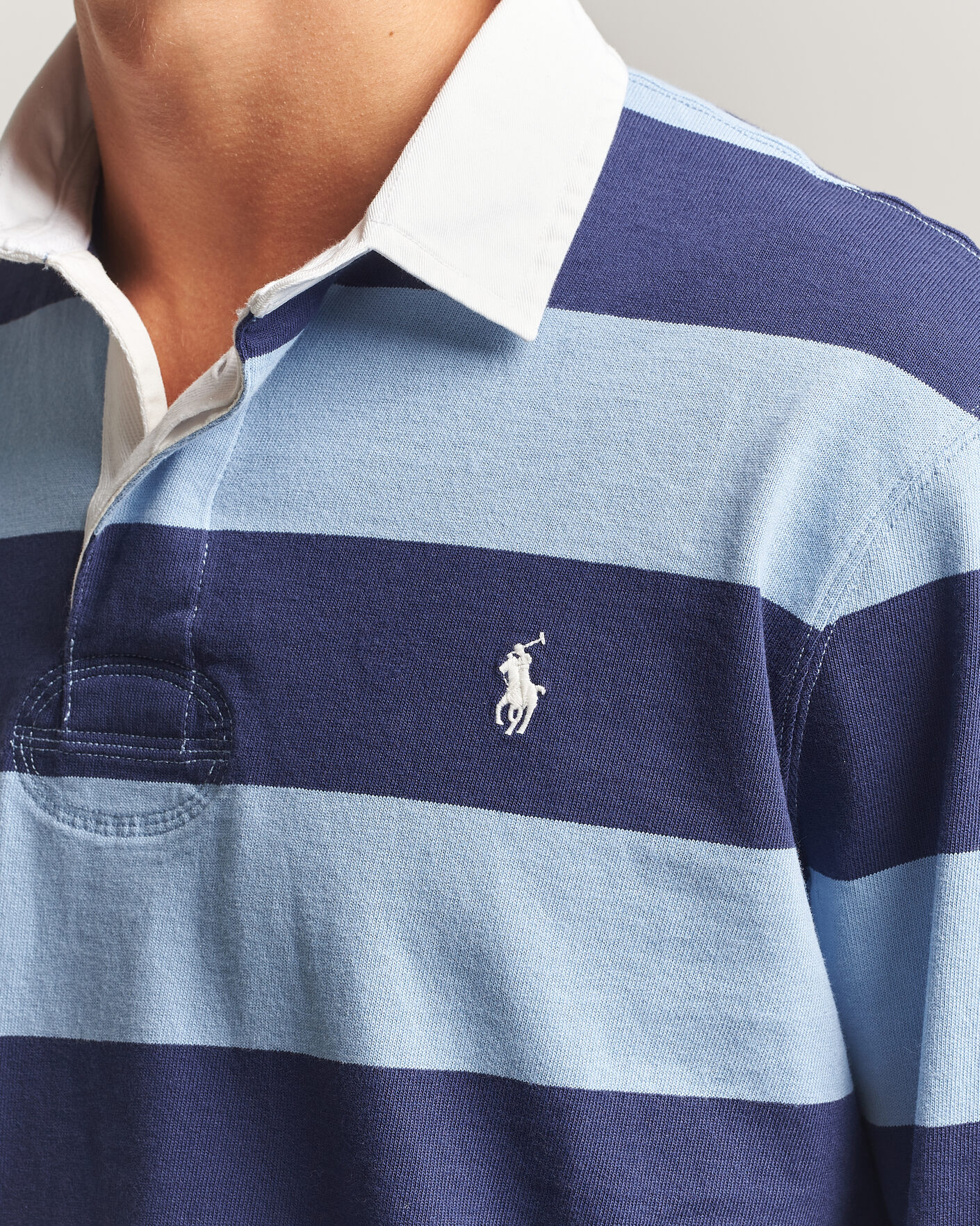 Heren | Truien | Polo Ralph Lauren | Striped Jersey Rugger Blue/Navy