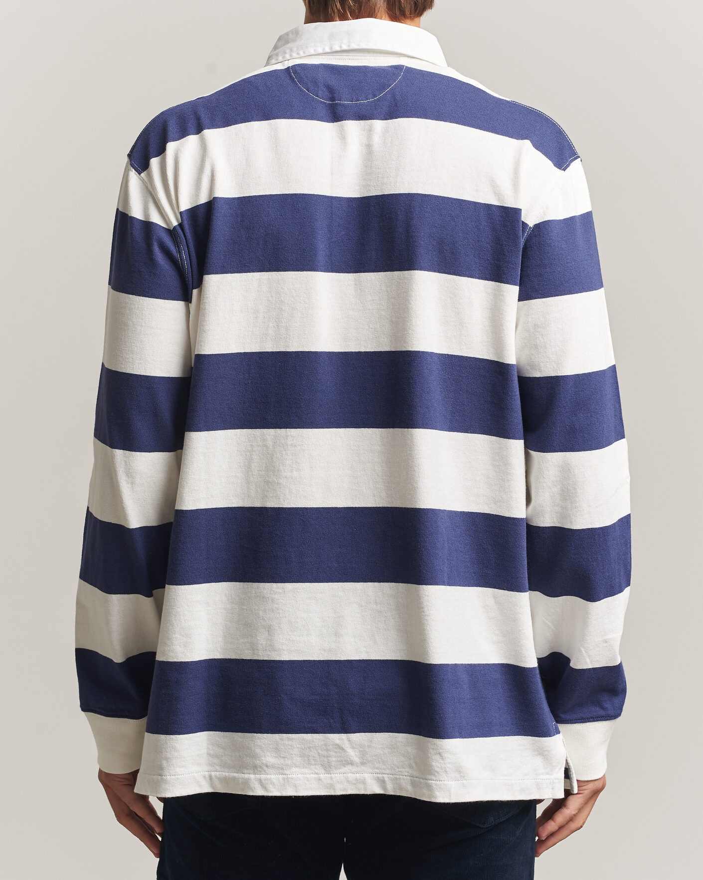 Heren | Truien | Polo Ralph Lauren | Striped Jersey Rugger Cream/Navy