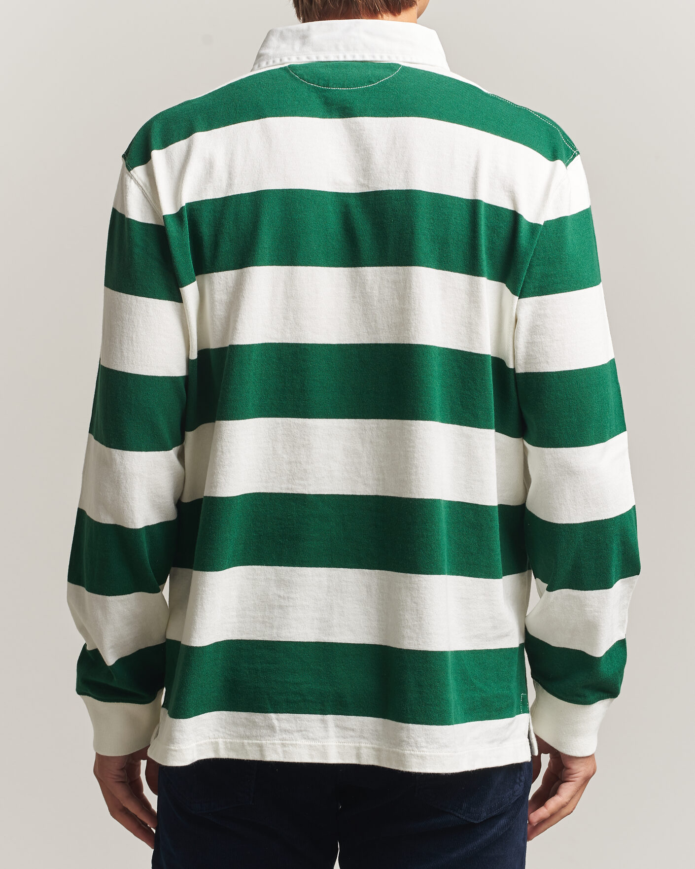 Heren | Truien | Polo Ralph Lauren | Striped Jersey Rugger Cream/Forest