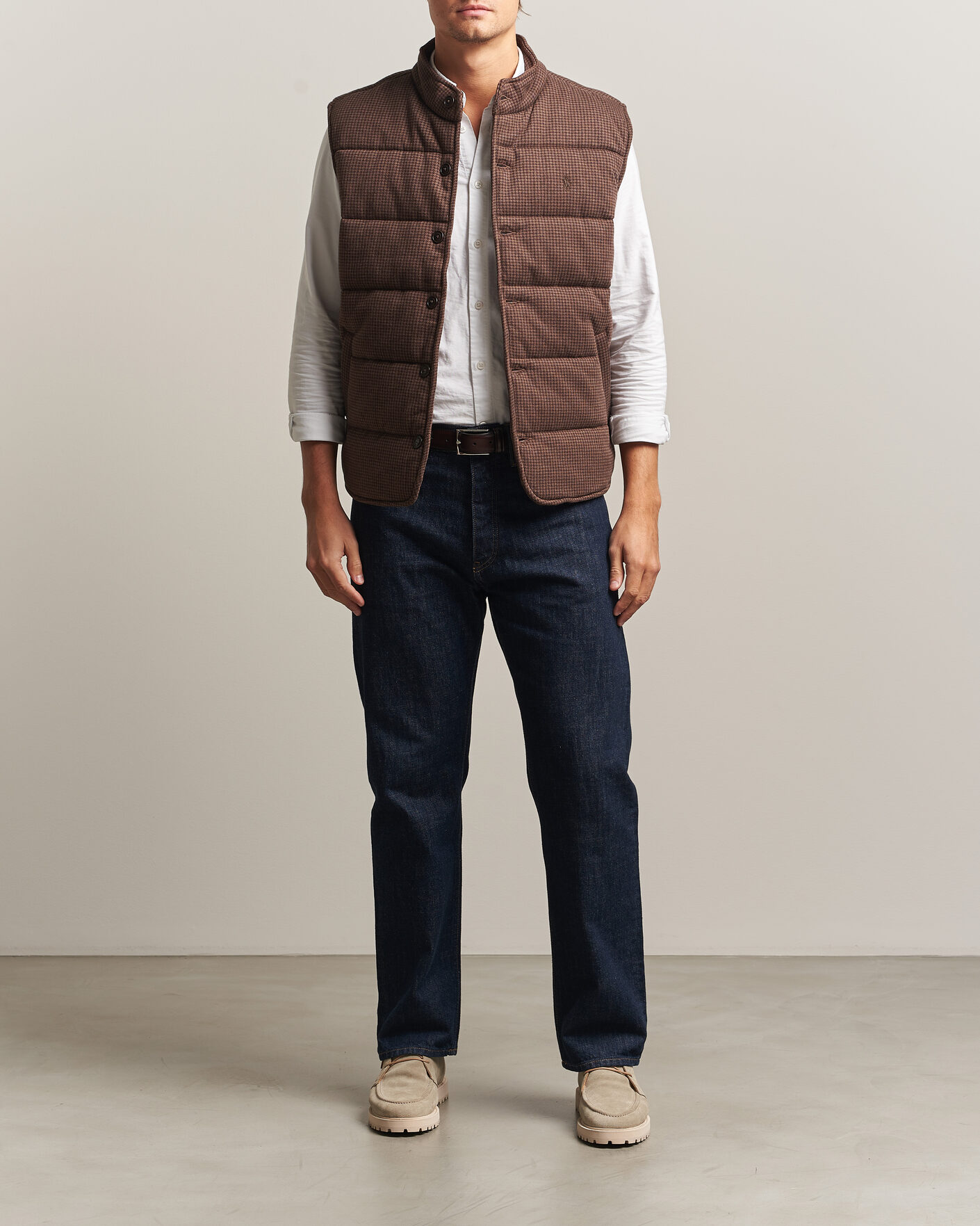 Heren | Truien | Polo Ralph Lauren | Double Knitted Jaquard Vest Nutmeg Brown