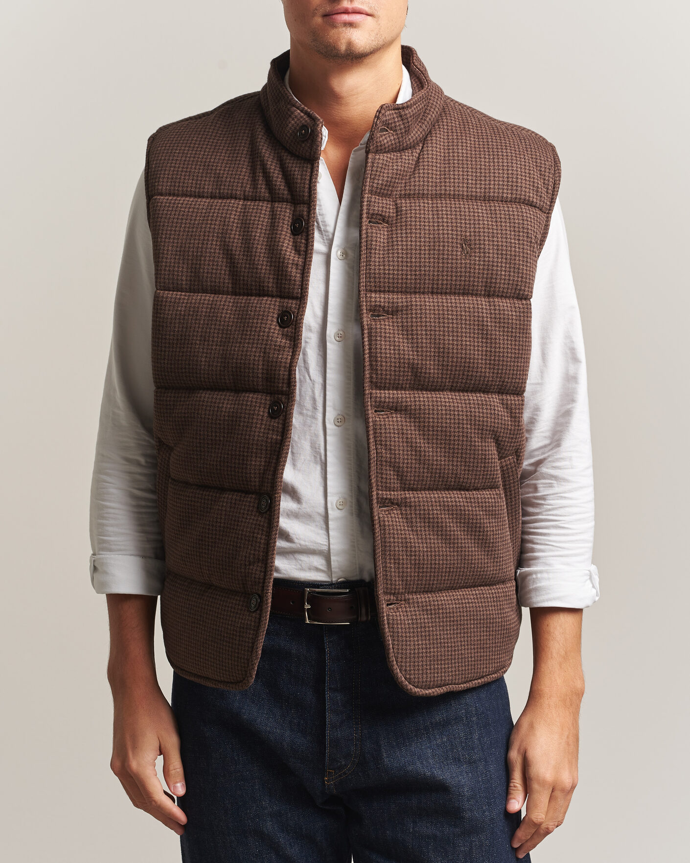 Heren | Truien | Polo Ralph Lauren | Double Knitted Jaquard Vest Nutmeg Brown