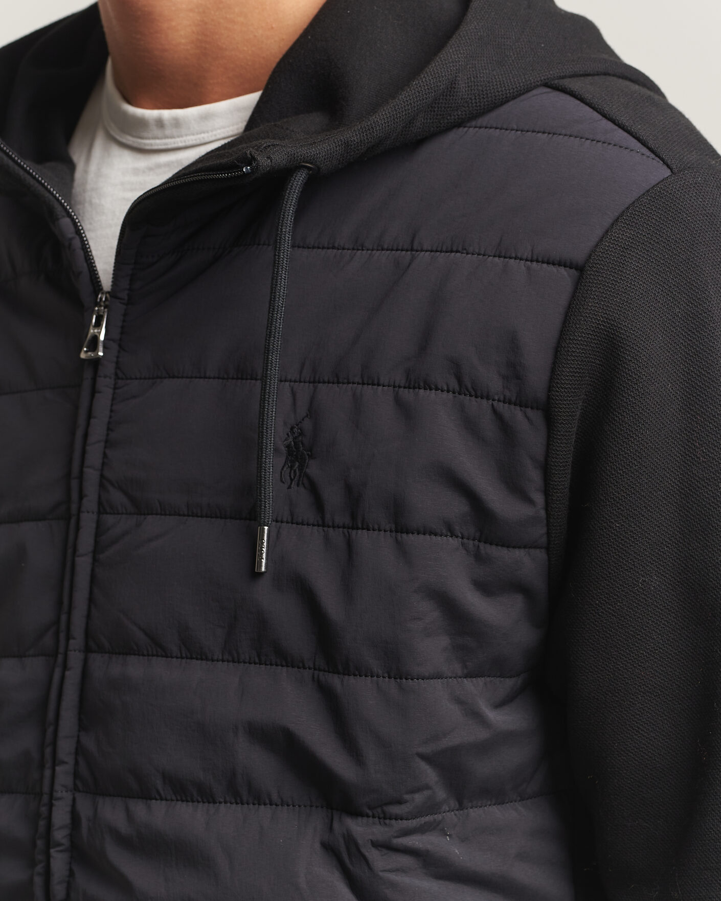 Heren | Truien | Polo Ralph Lauren | Double Knitted Jaquard Full Zip Hoodie Polo Black