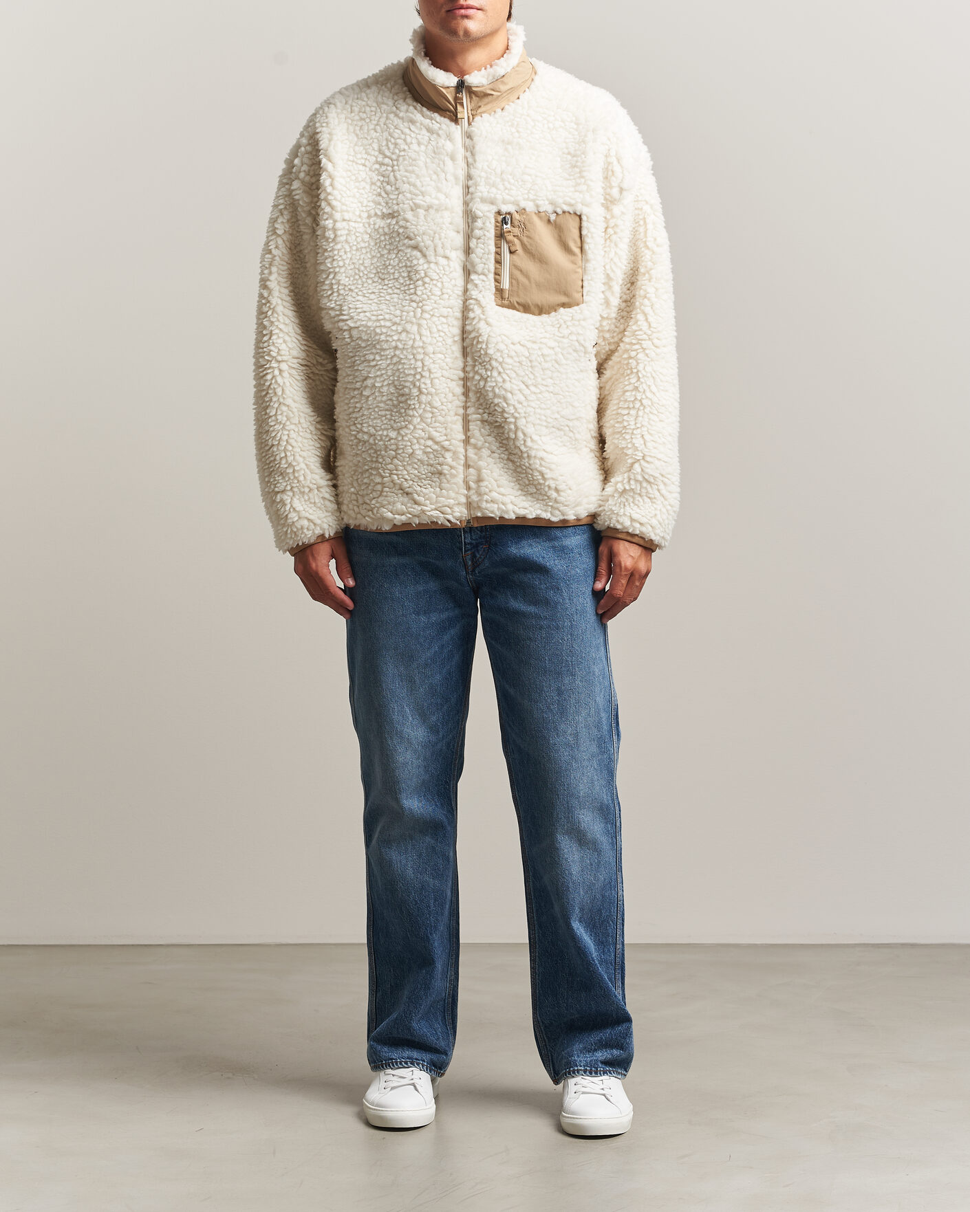 Heren | Truien | Polo Ralph Lauren | Shaggy Hi Pile Full Zip Clubhouse Cream