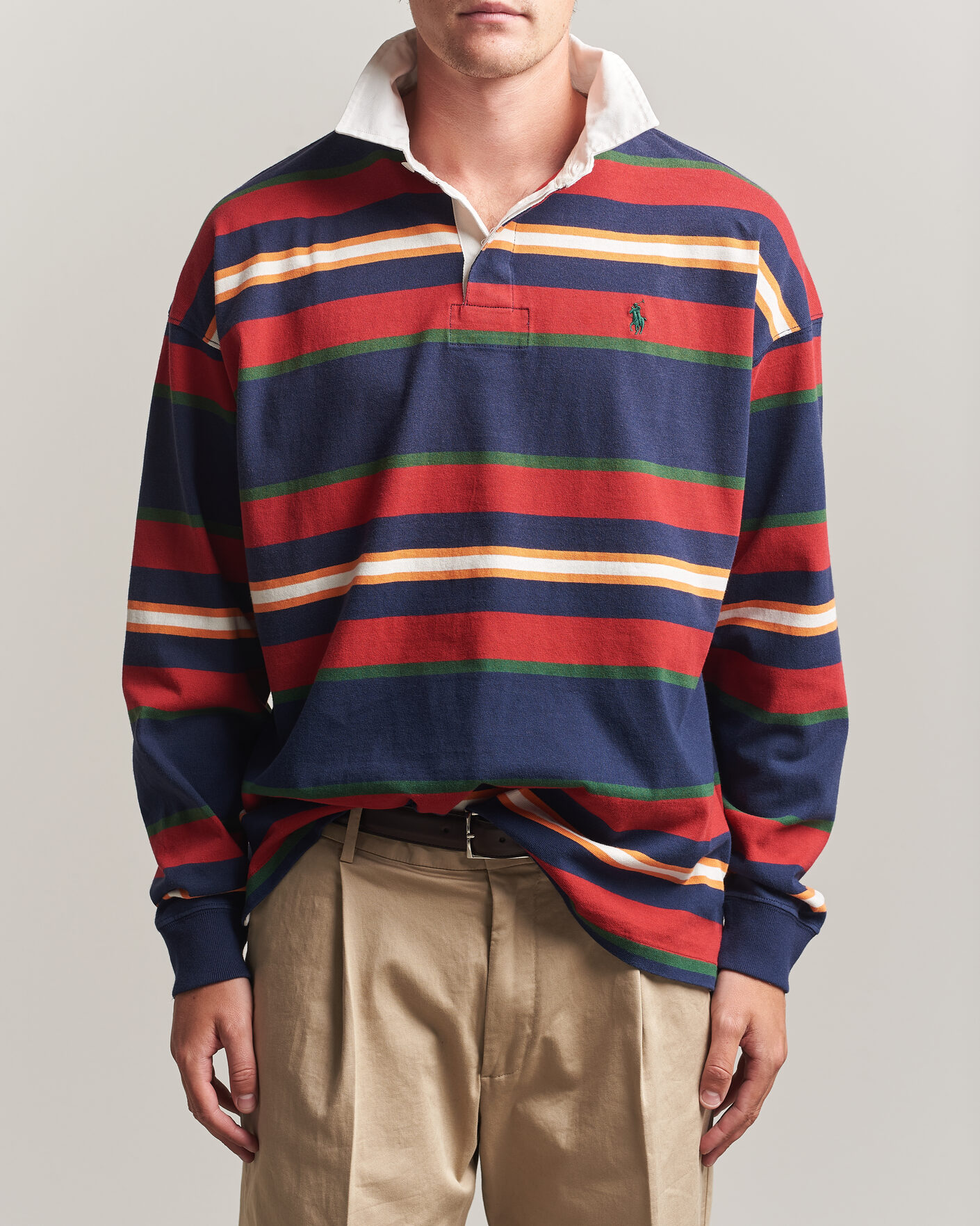 Heren | Truien | Polo Ralph Lauren | Knitted Rugby Pullover Newport Navy Multi
