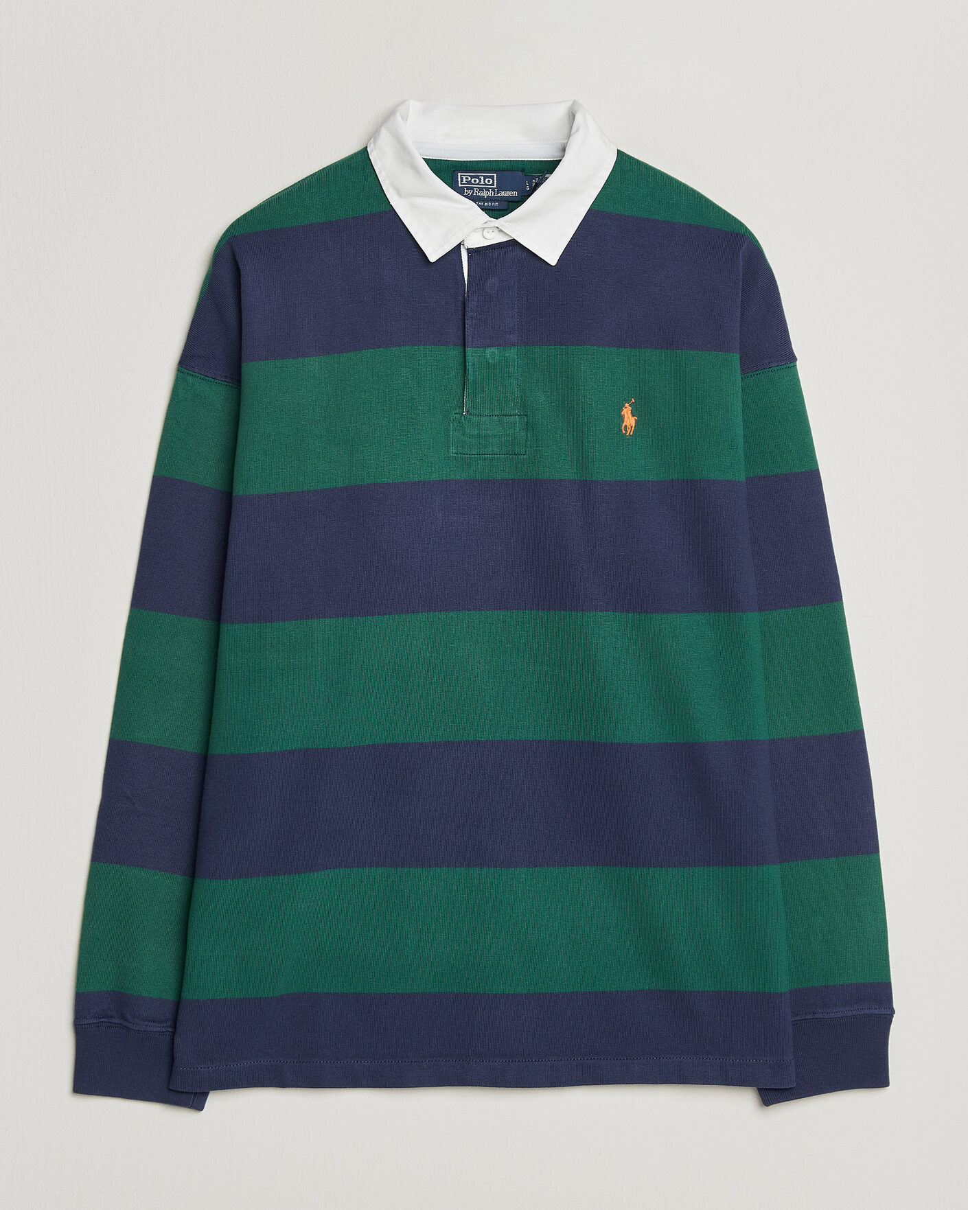 Heren | Truien | Polo Ralph Lauren | Jersey Knitted Rugby Pullover Green/Cobolt