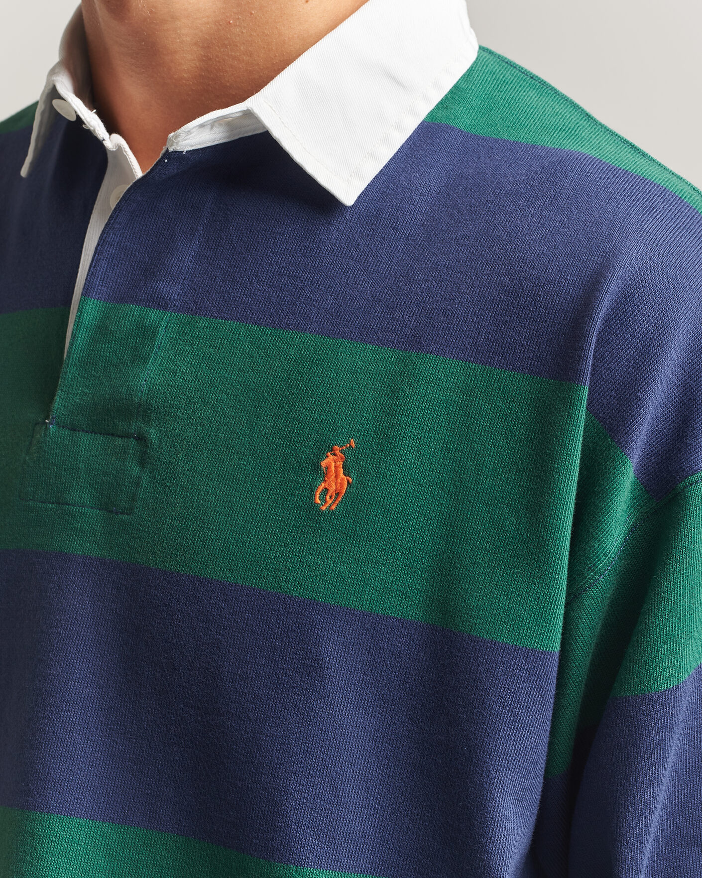 Heren | Truien | Polo Ralph Lauren | Jersey Knitted Rugby Pullover Green/Cobolt