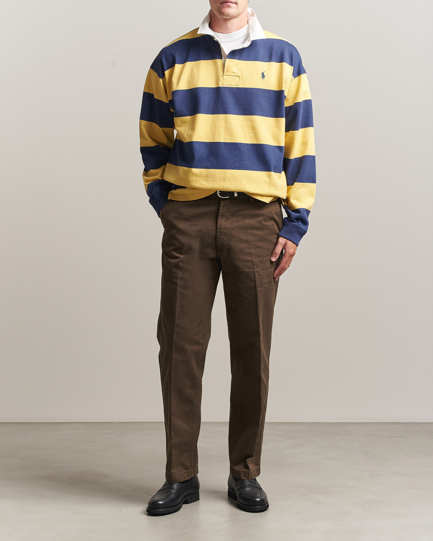 Heren | Truien | Polo Ralph Lauren | Jersey Knitted Rugby Pullover Yellow/Cobolt