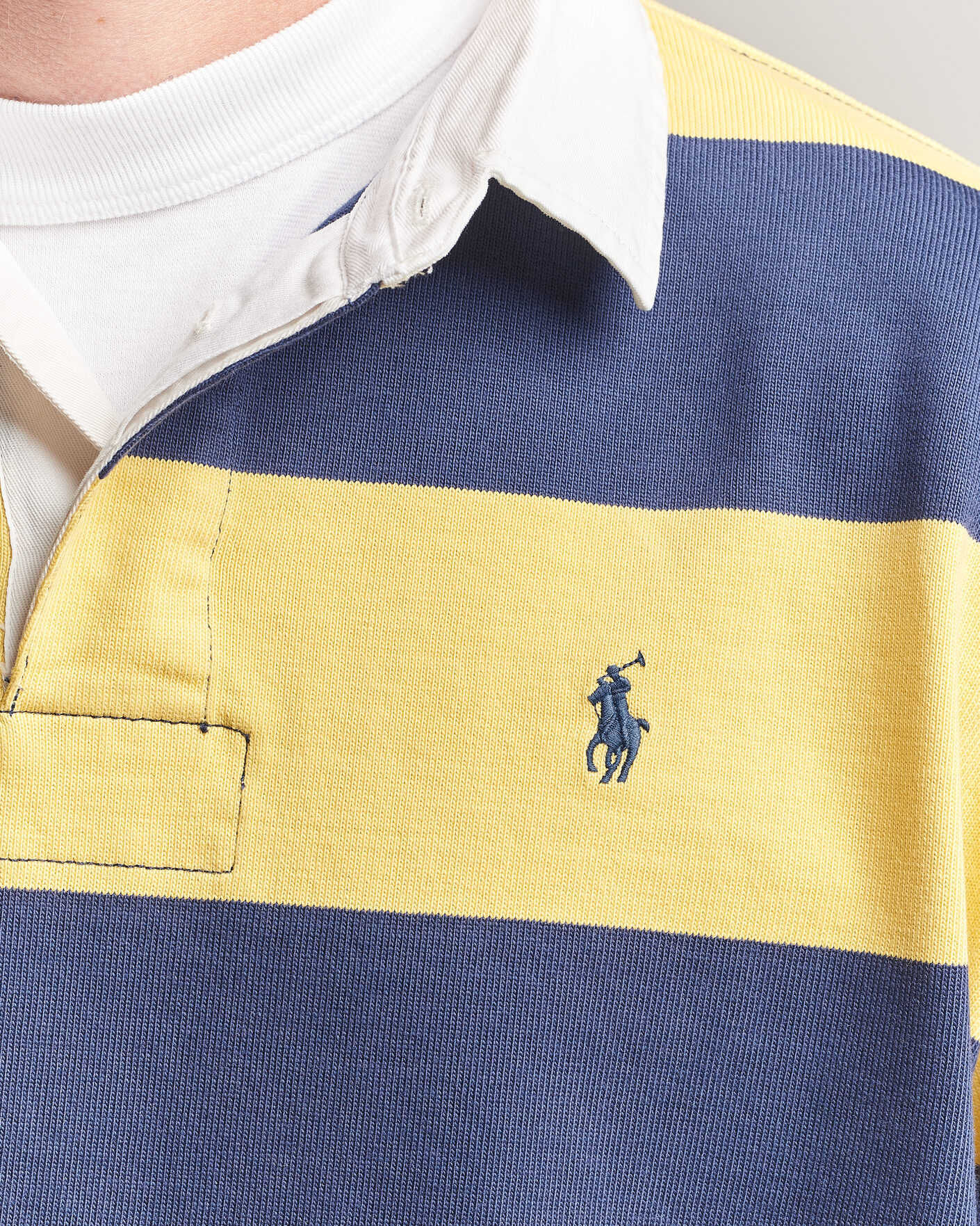 Heren | Truien | Polo Ralph Lauren | Jersey Knitted Rugby Pullover Yellow/Cobolt