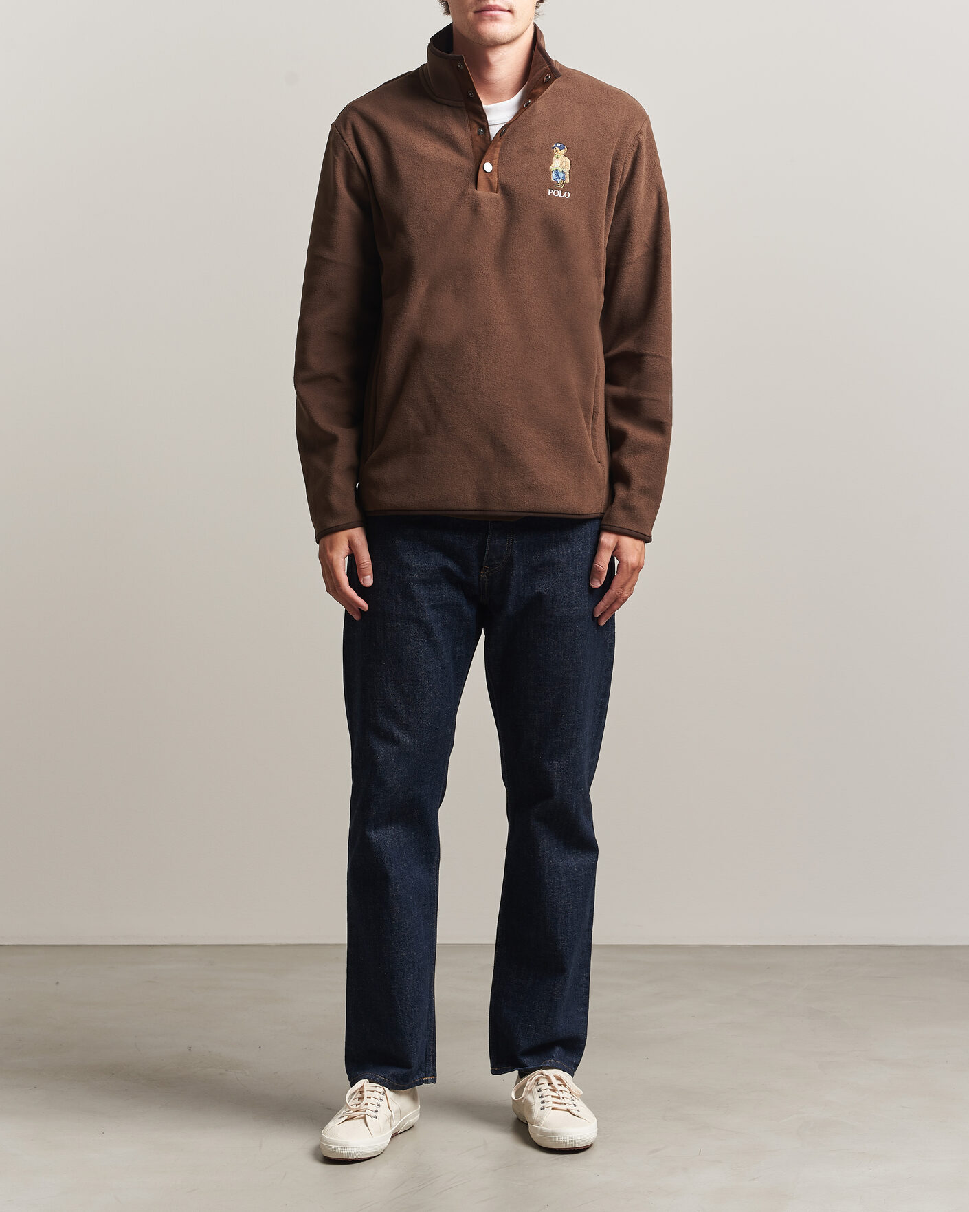 Heren | Truien | Polo Ralph Lauren | Fleece Pullover Sweatshirt Luggage Brown