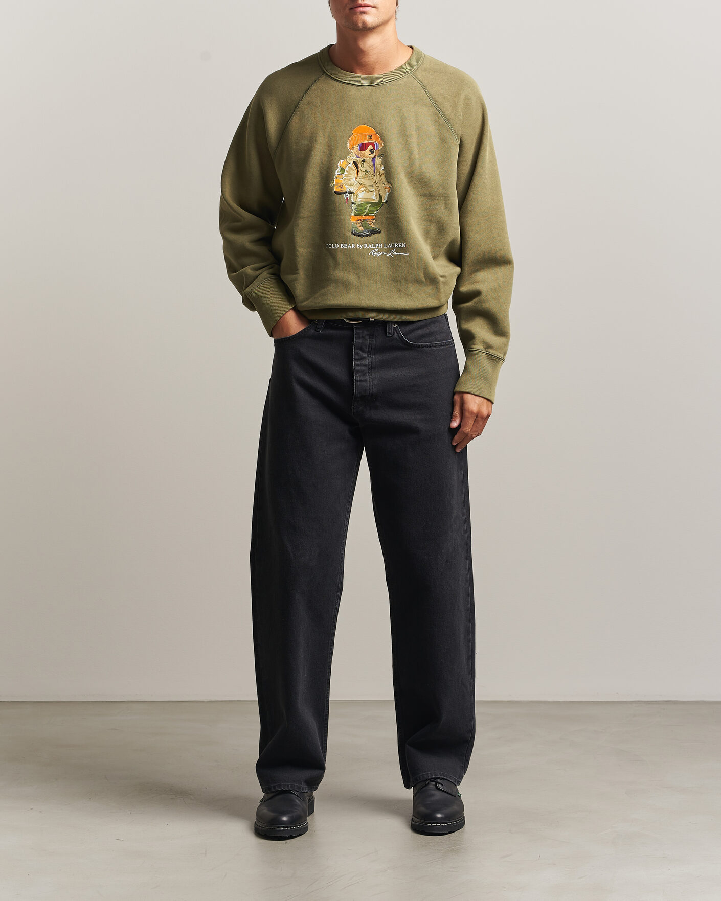 Heren | Truien | Polo Ralph Lauren | Fleece Bear Sweatshirt Cruise Olive