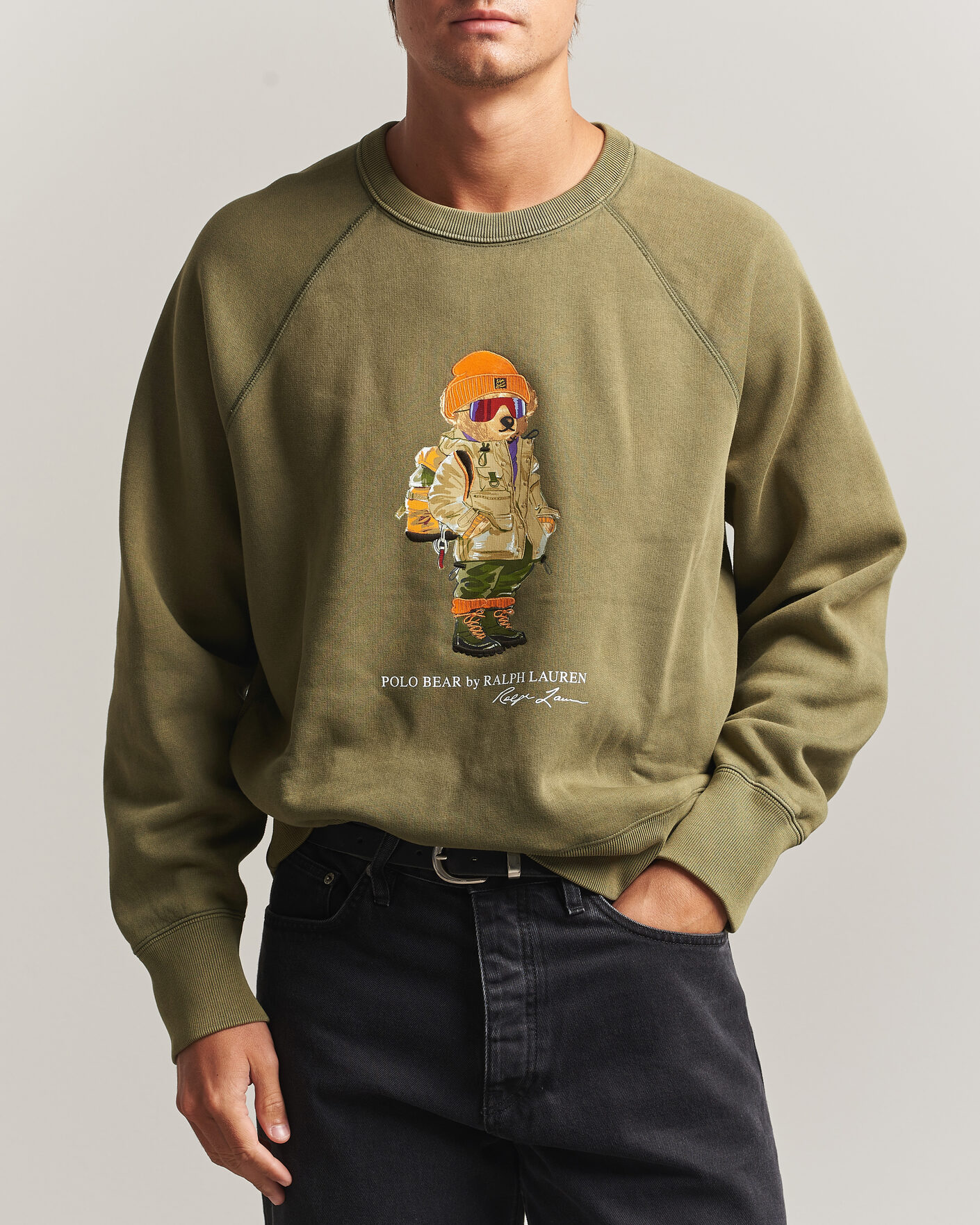 Heren | Truien | Polo Ralph Lauren | Fleece Bear Sweatshirt Cruise Olive
