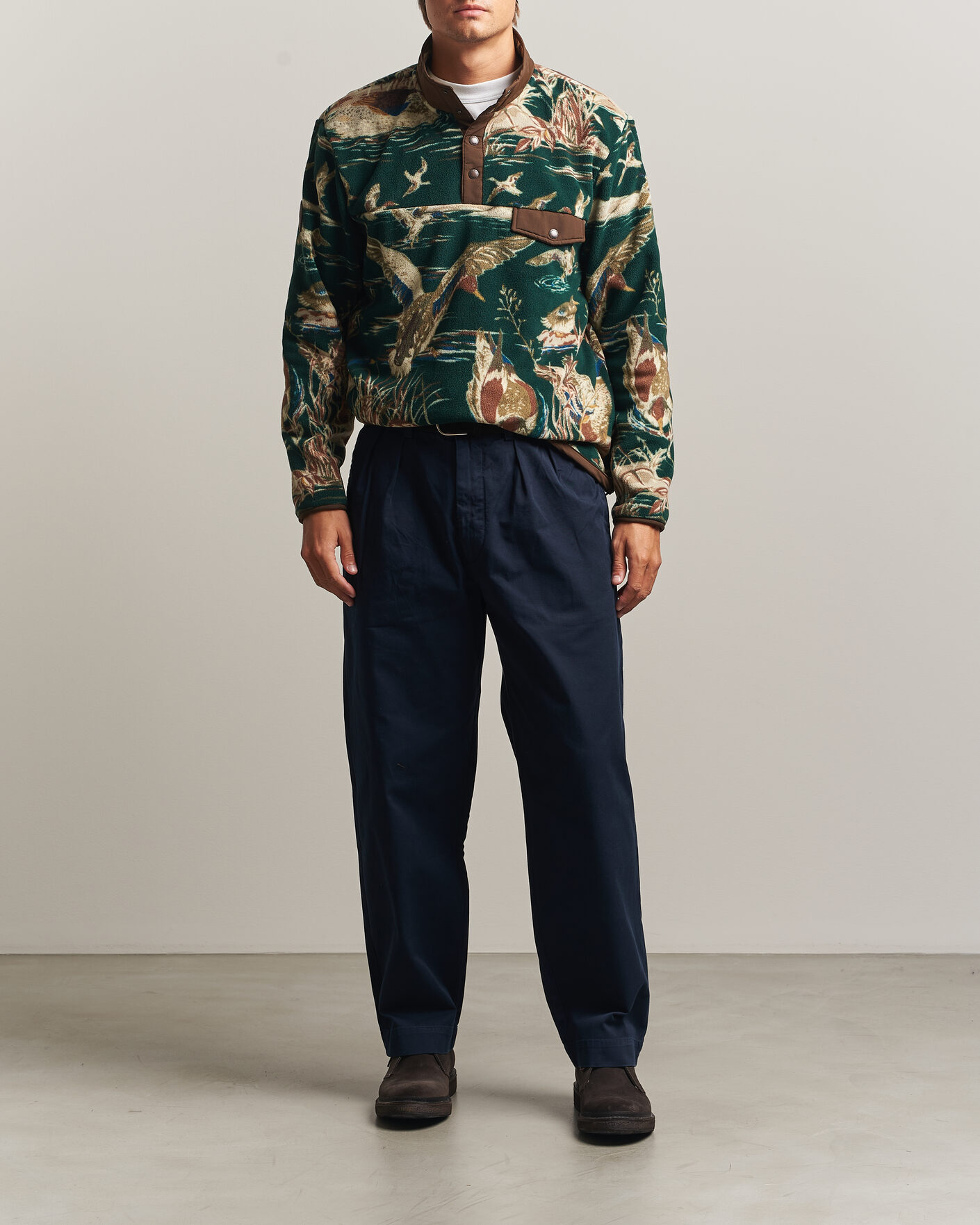 Heren | Truien | Polo Ralph Lauren | Printed Vintage Fleece Pullover Duck Pond Scenic