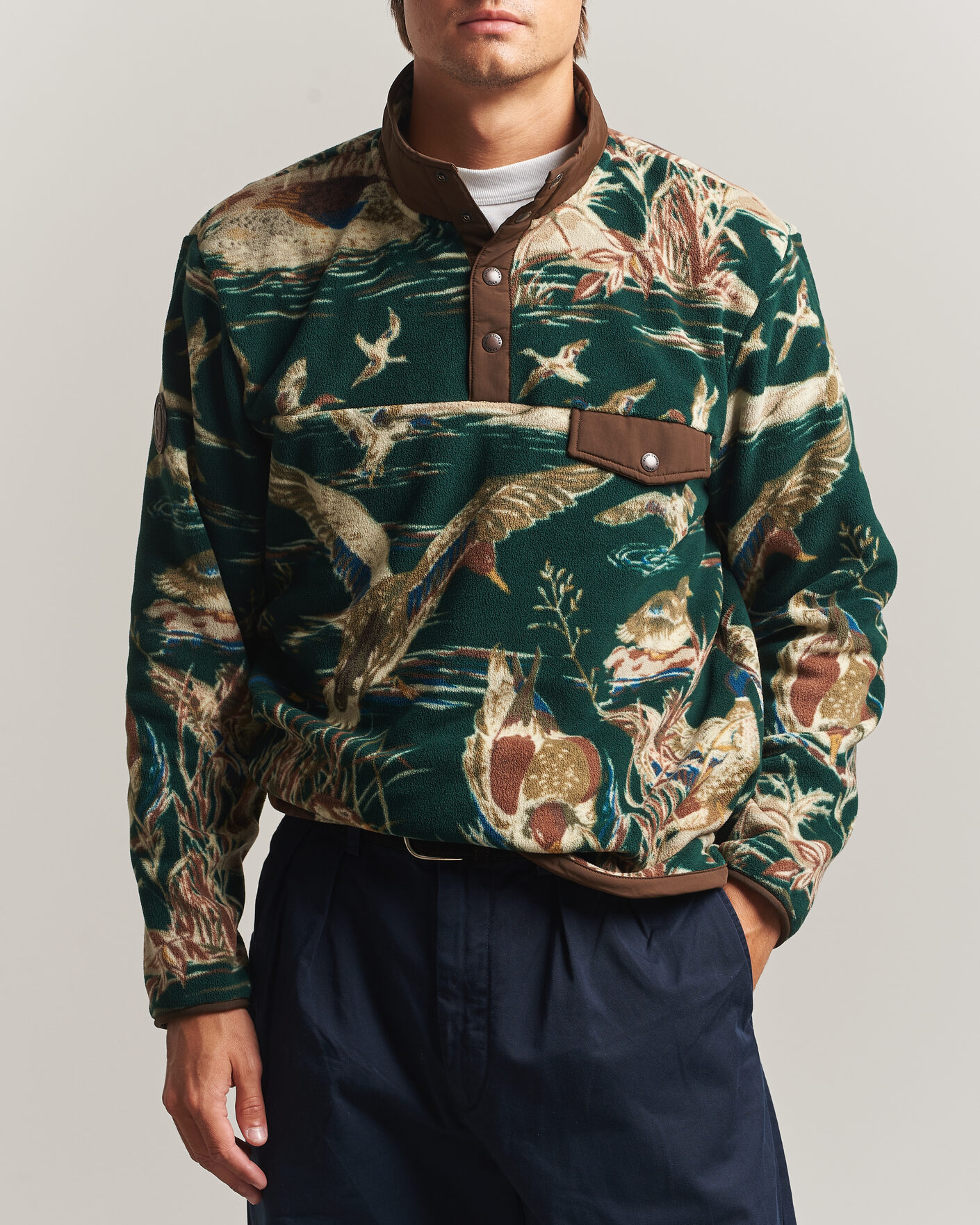 Heren | Truien | Polo Ralph Lauren | Printed Vintage Fleece Pullover Duck Pond Scenic