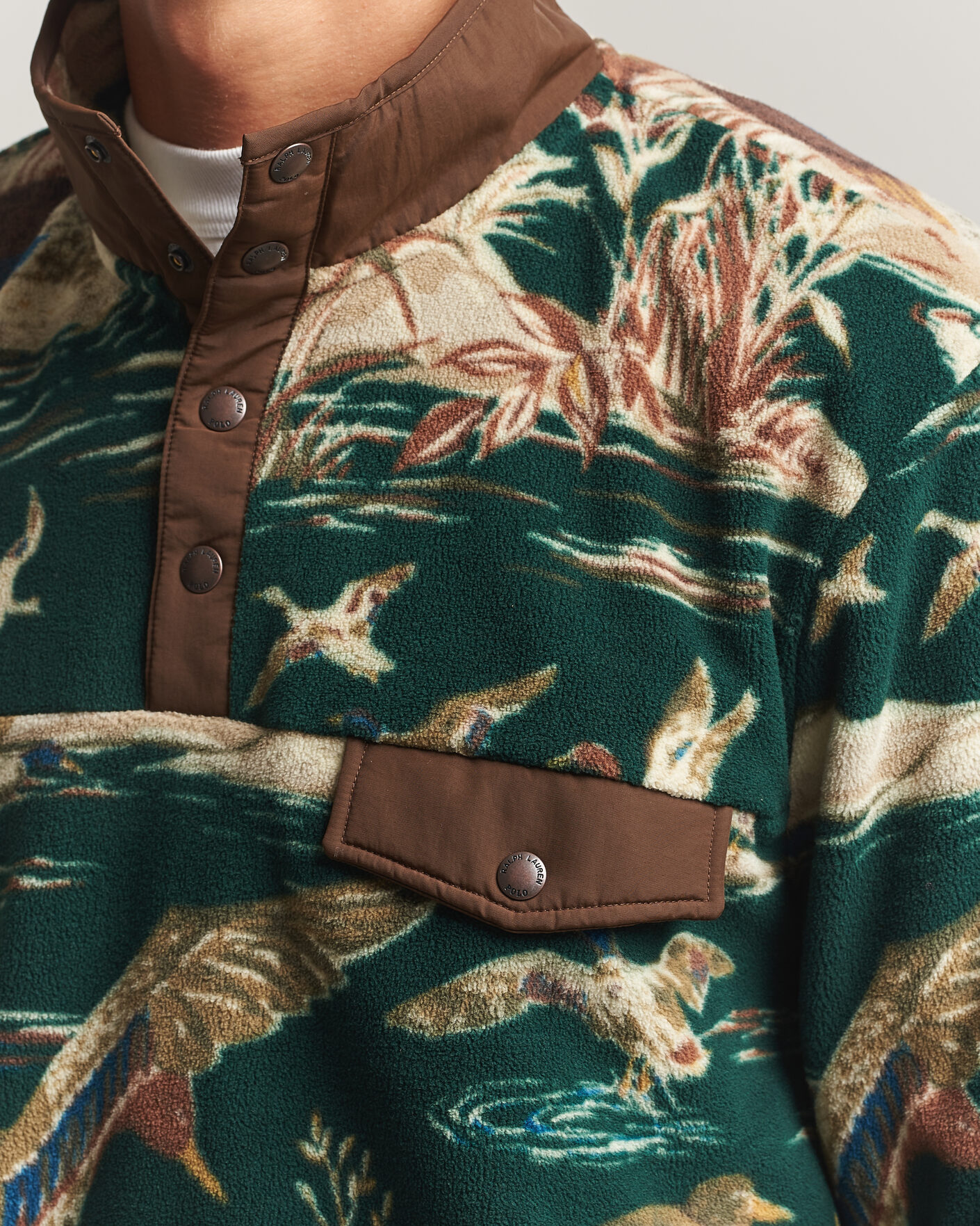 Heren | Truien | Polo Ralph Lauren | Printed Vintage Fleece Pullover Duck Pond Scenic