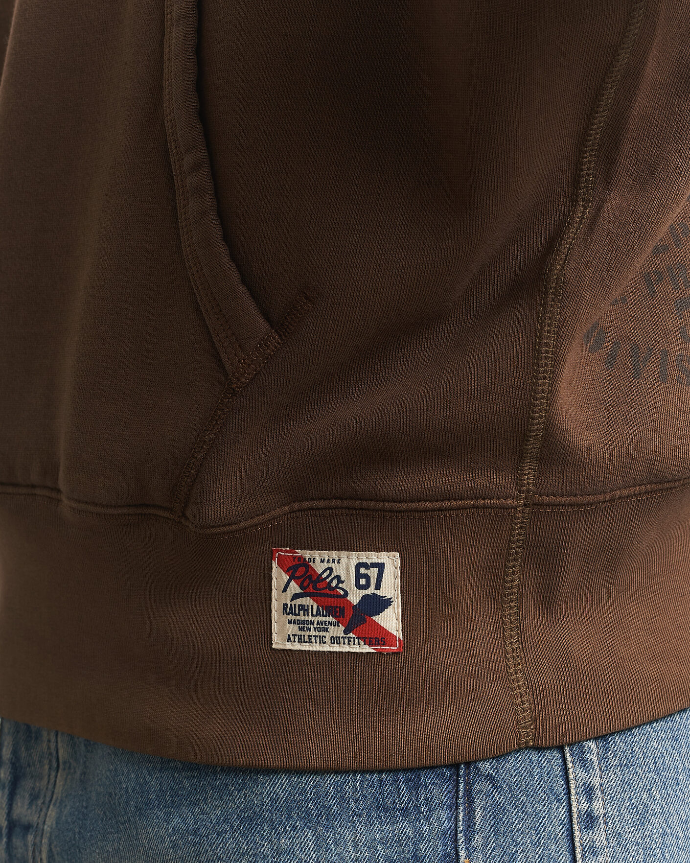 Heren | Truien | Polo Ralph Lauren | Fleece Printed Hoodie Court Brown