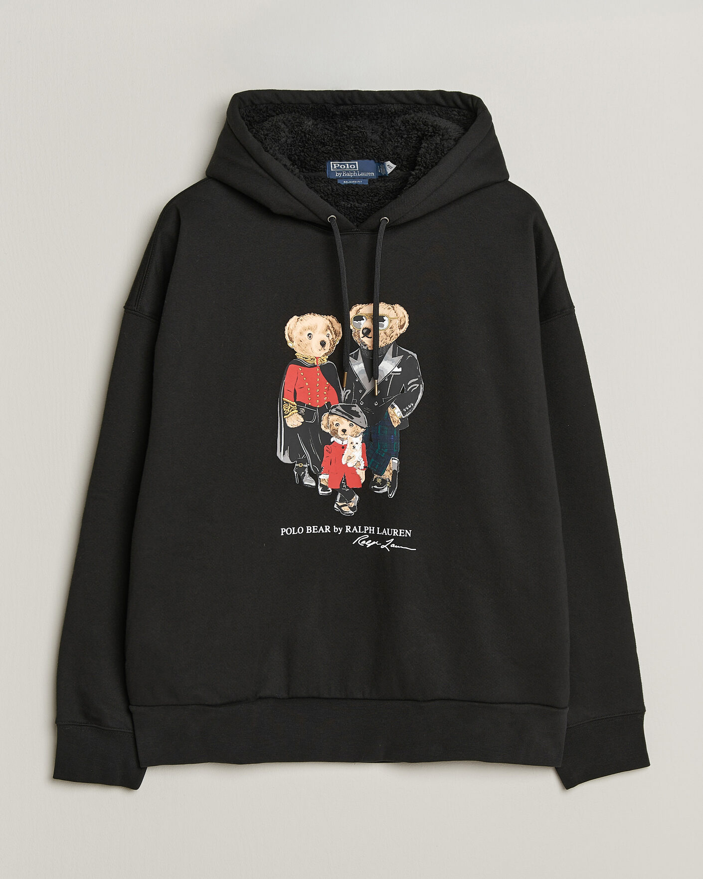 Heren | Truien | Polo Ralph Lauren | Magic Fleece Bear Hoodie Polo Black