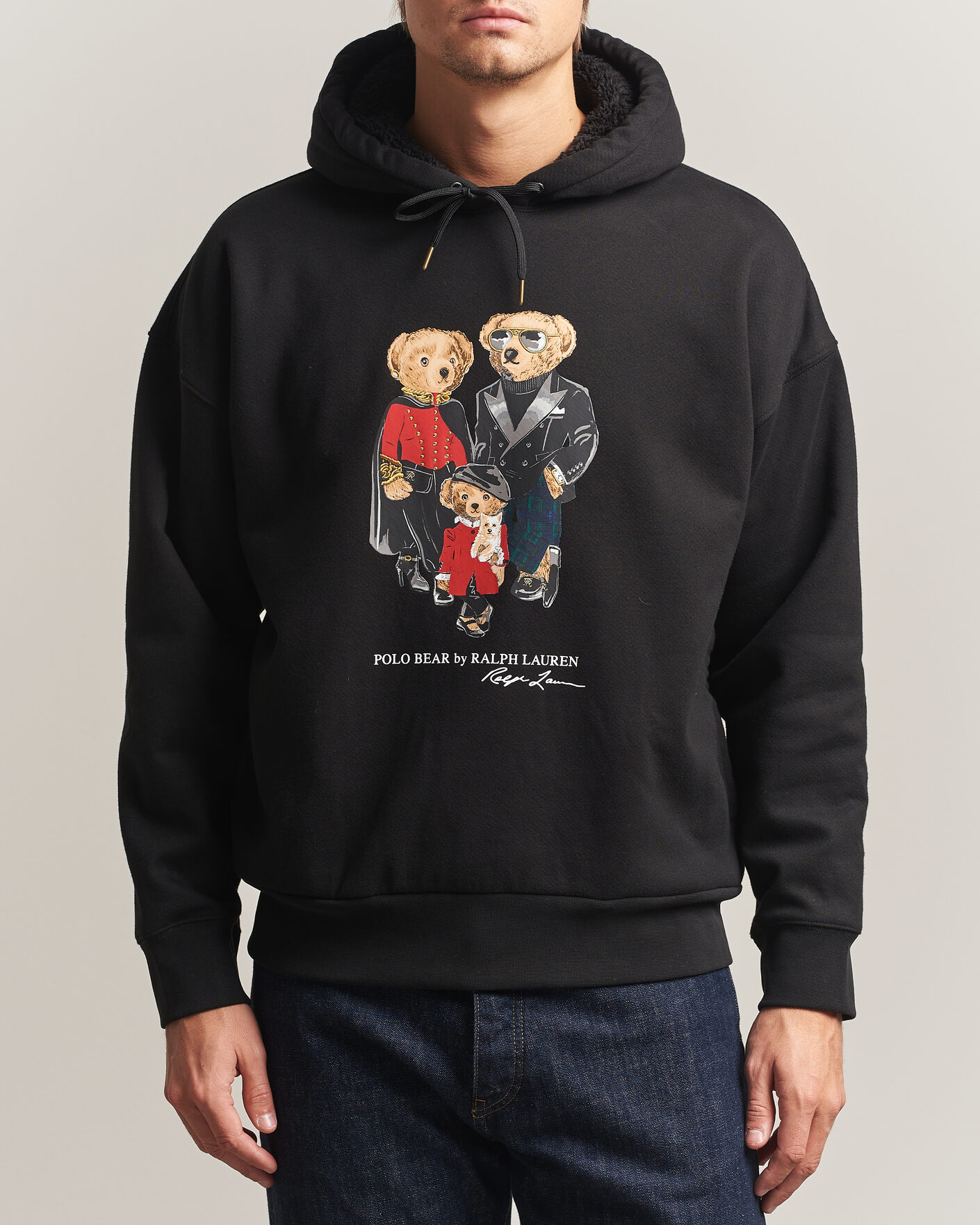 Heren | Truien | Polo Ralph Lauren | Magic Fleece Bear Hoodie Polo Black
