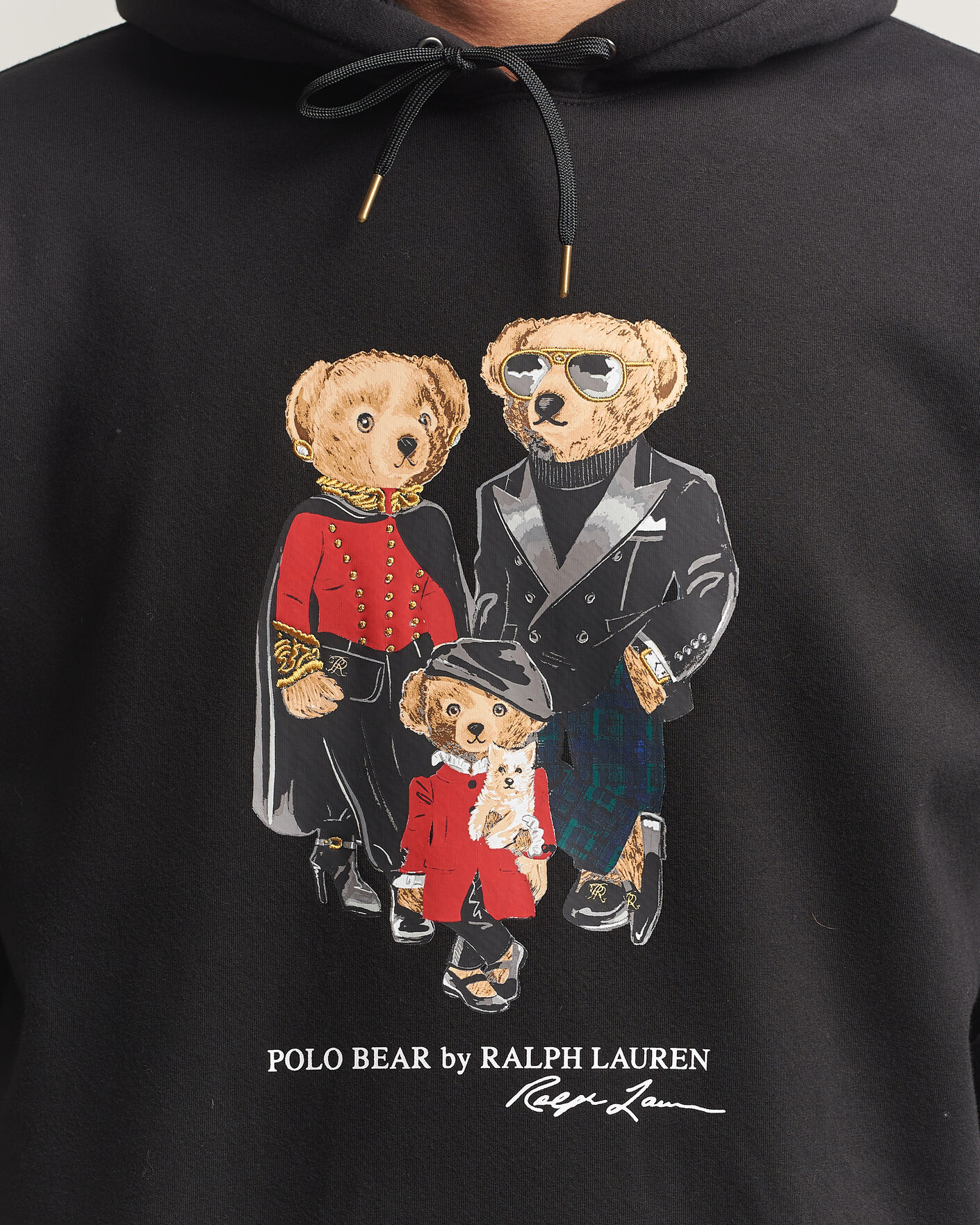 Heren | Truien | Polo Ralph Lauren | Magic Fleece Bear Hoodie Polo Black