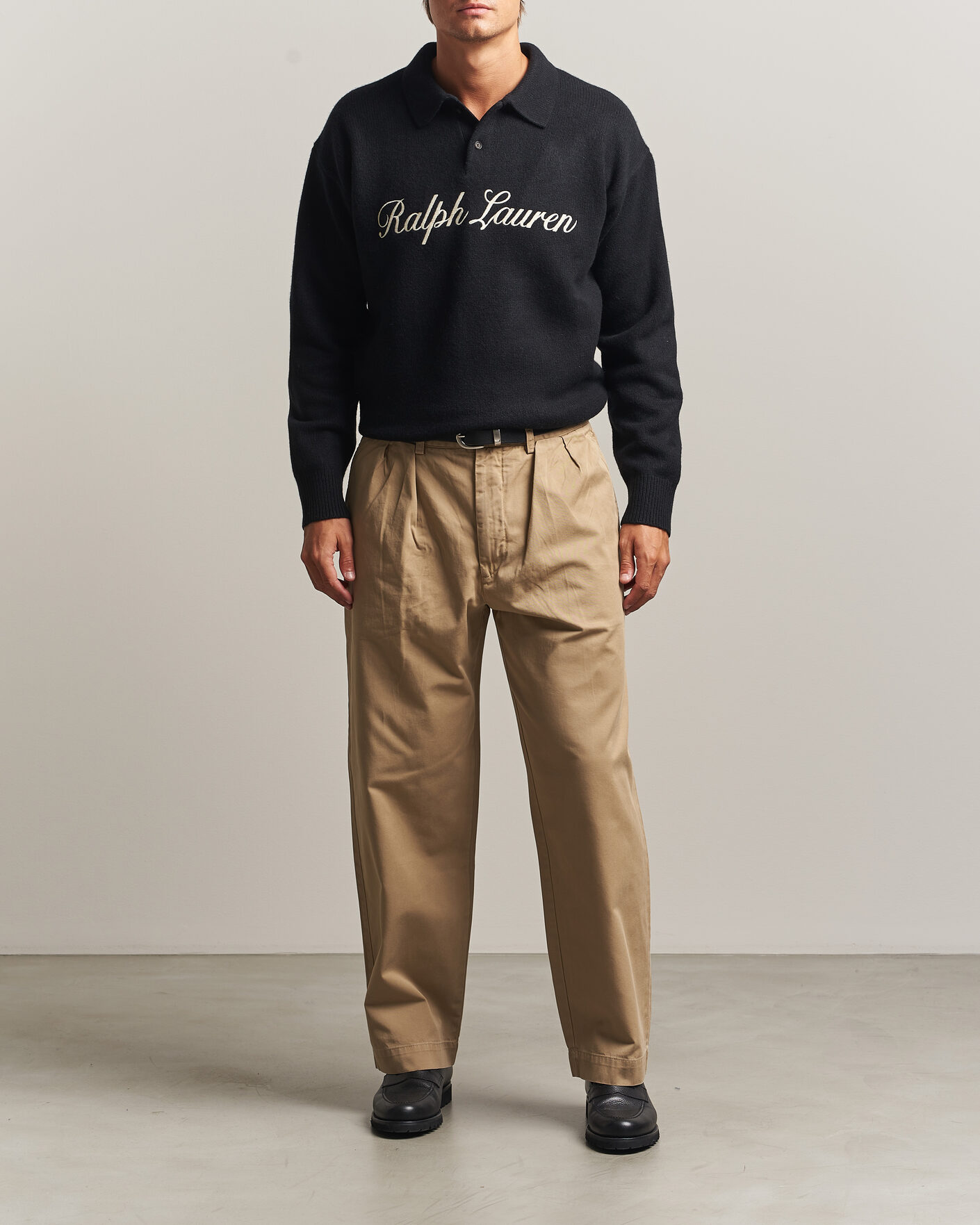 Heren | Truien | Polo Ralph Lauren | Wool/Alpaca Rugby Sweater Polo Black