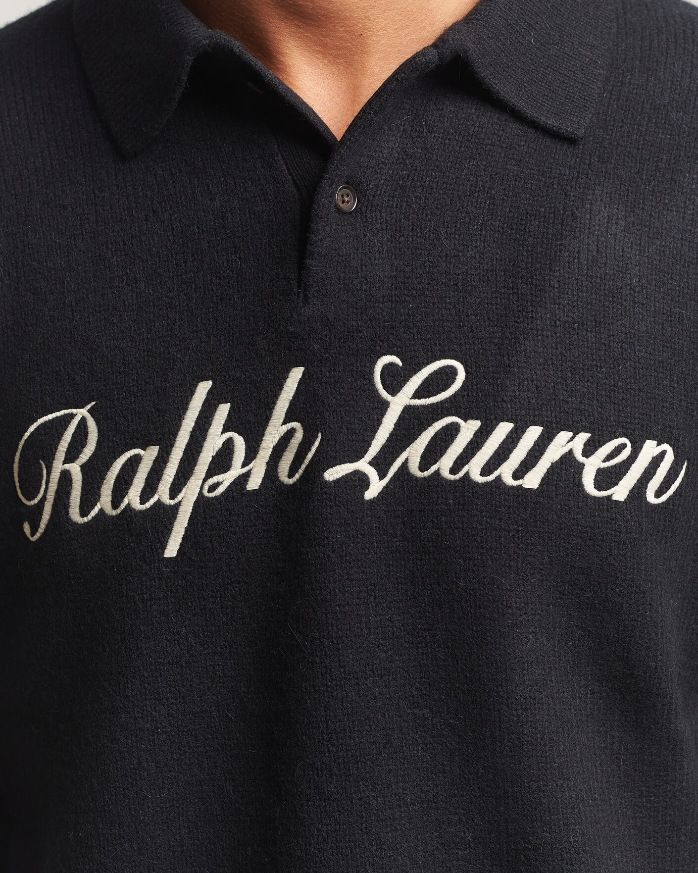 Heren | Truien | Polo Ralph Lauren | Wool/Alpaca Rugby Sweater Polo Black