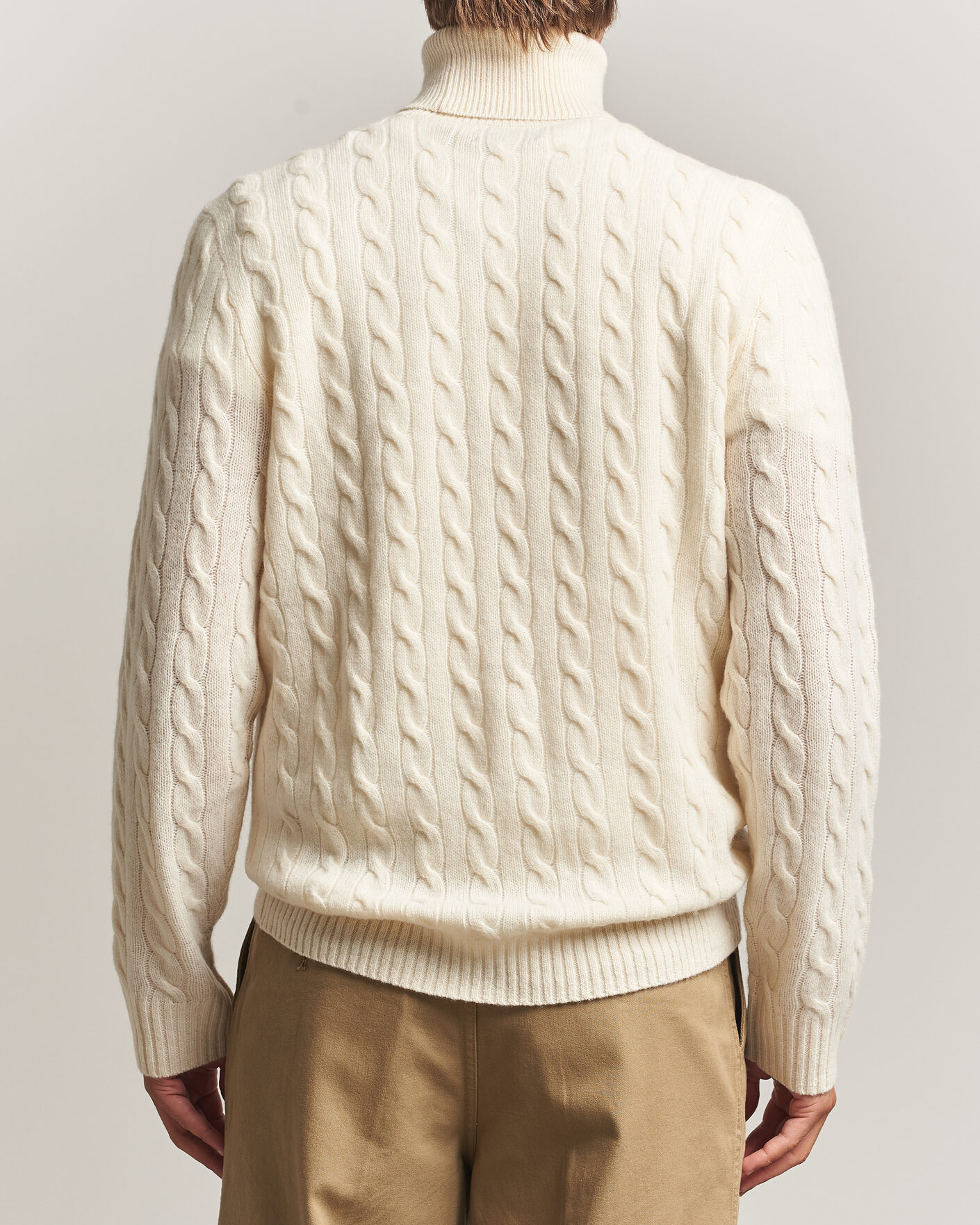 Heren | Truien | Polo Ralph Lauren | Wool/Cashmere Rollneck Andover Cream