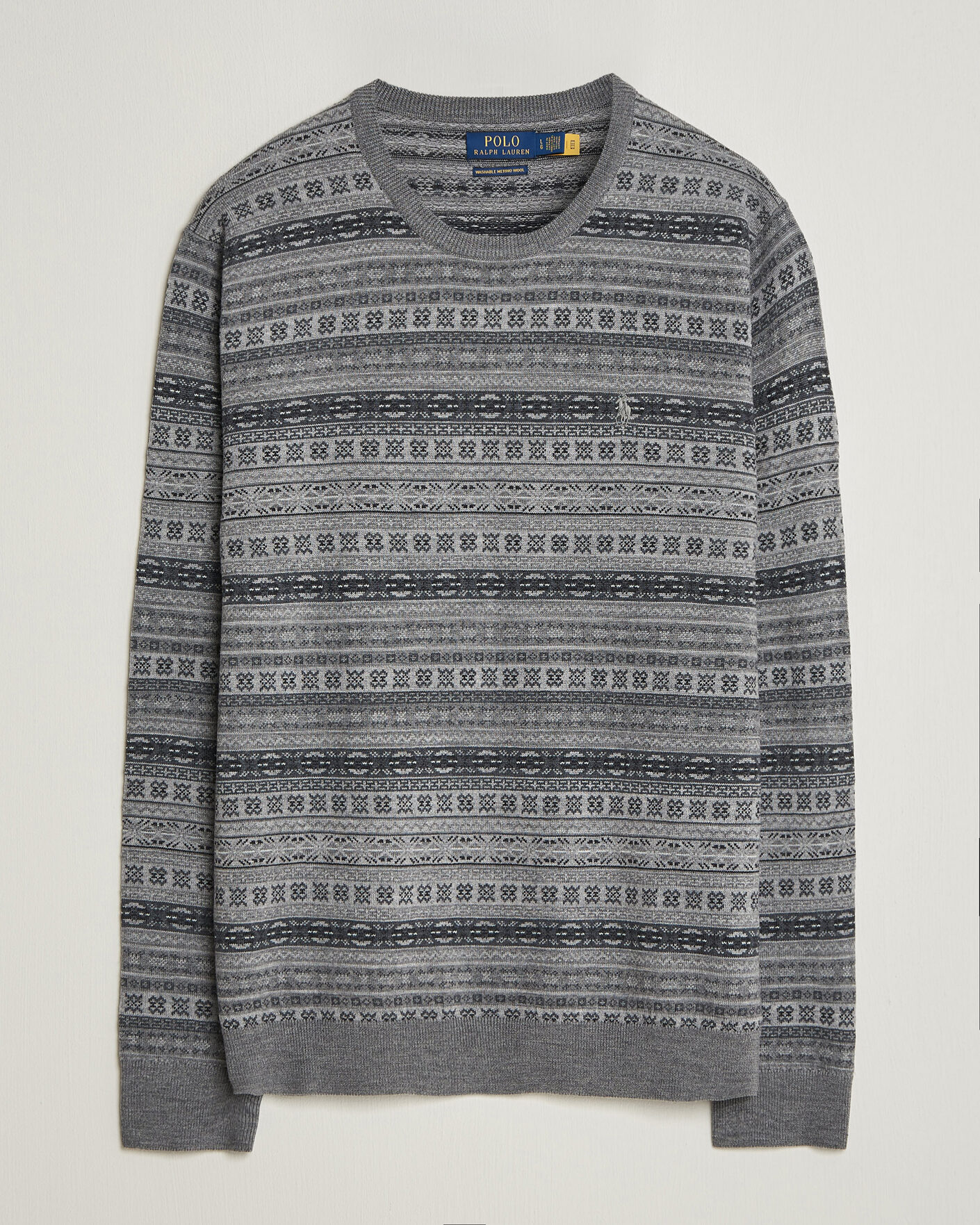 Heren | Truien | Polo Ralph Lauren | Fair Isle Merino Sweater Grey Combo