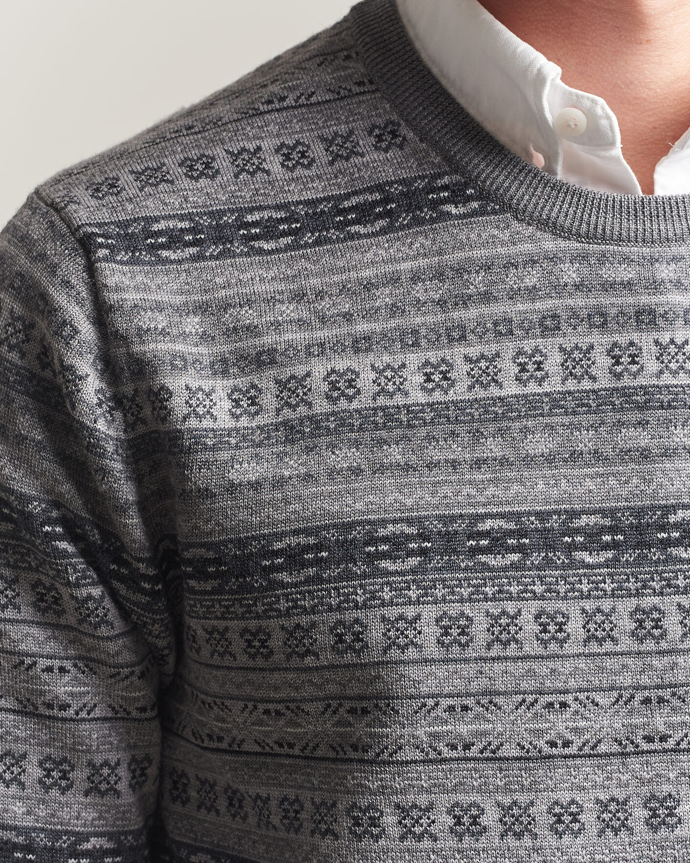 Heren | Truien | Polo Ralph Lauren | Fair Isle Merino Sweater Grey Combo