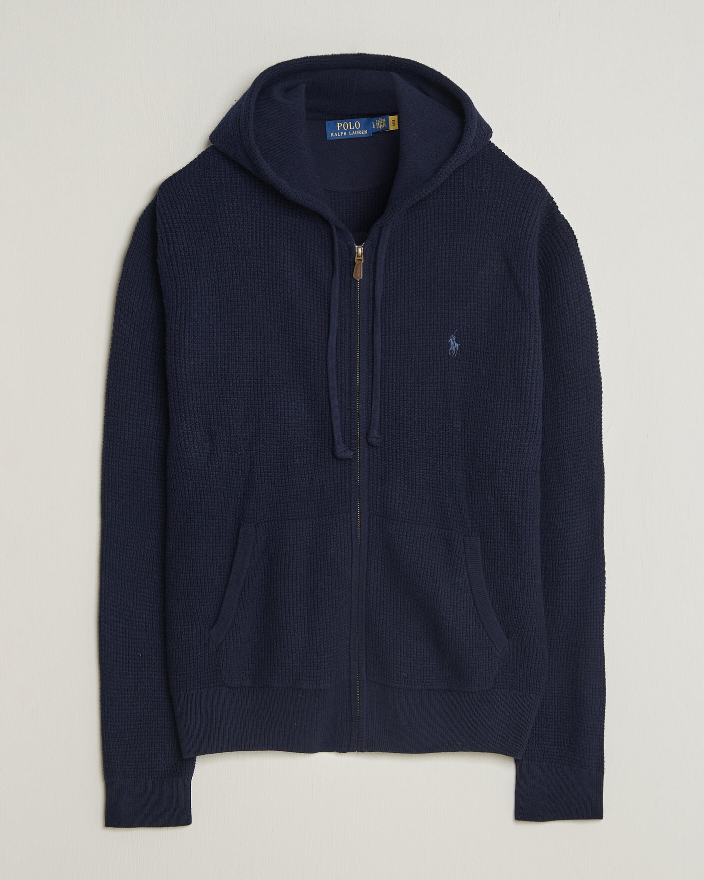 Heren | Truien | Polo Ralph Lauren | Cotton/Wool Full-Zip Hoodie Hunter Navy
